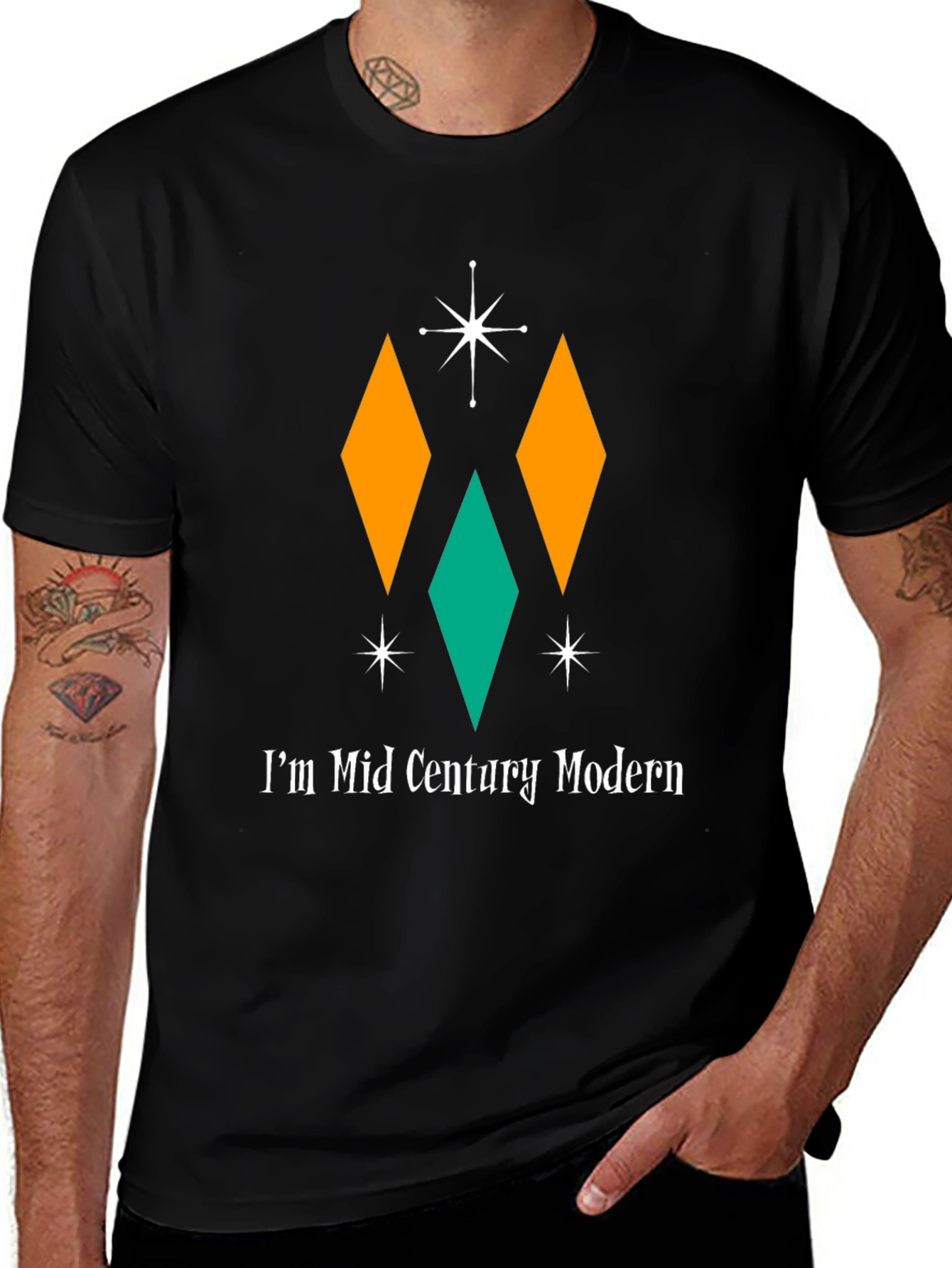 Mid Century Modern Graphic Tee - Retro Style
