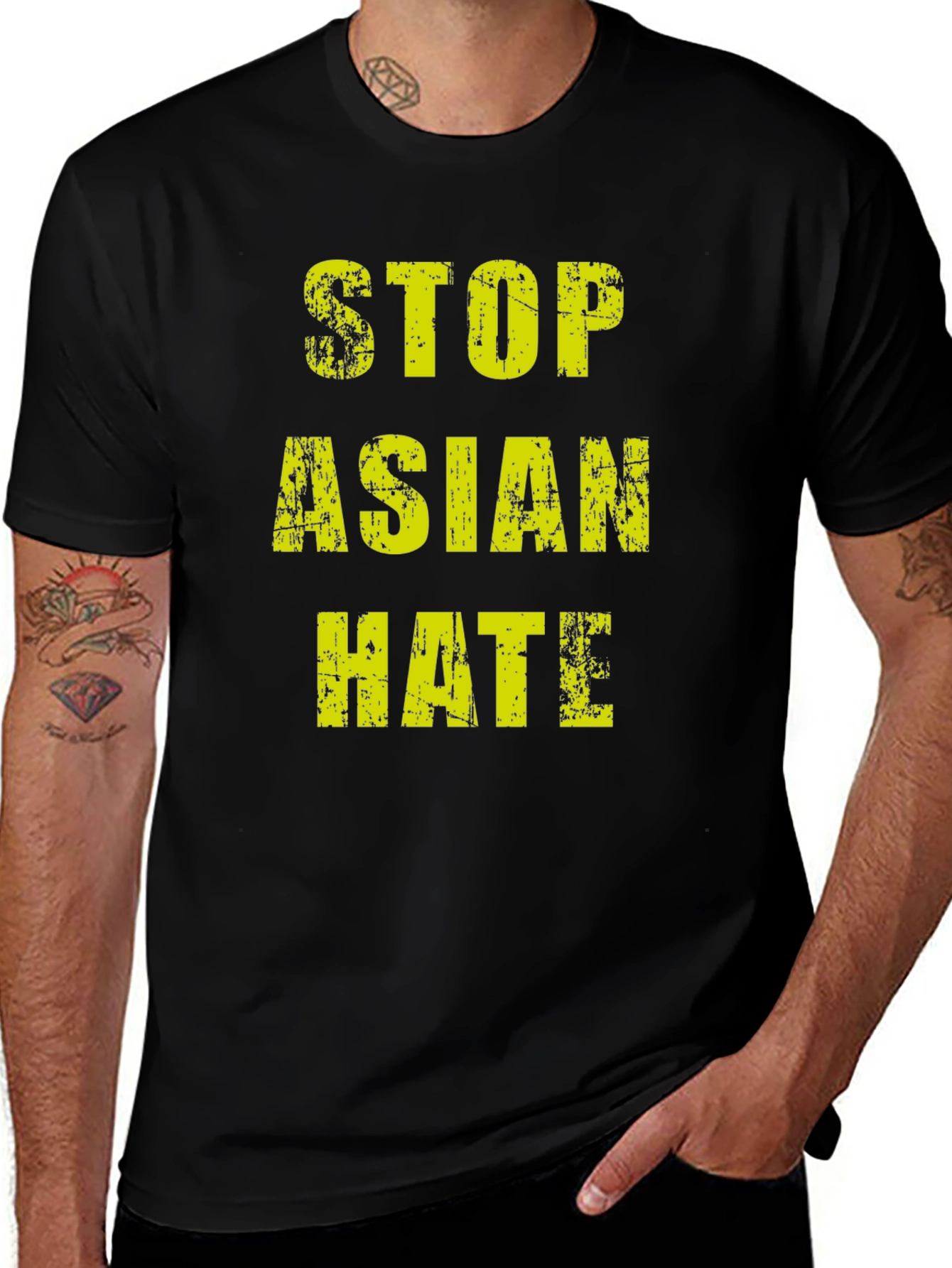 Stop Asian Hate T-Shirt - Black