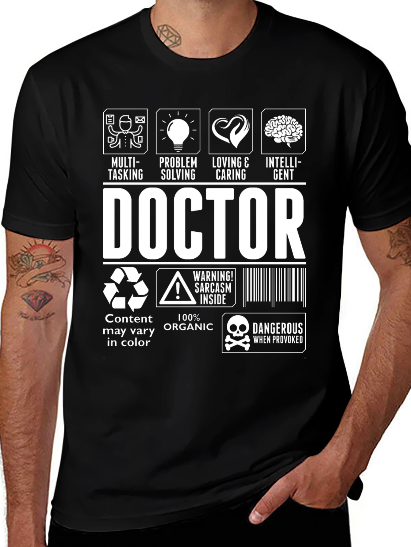 Variant 24 of Doctor Sarcasm Inside Graphic T-Shirt