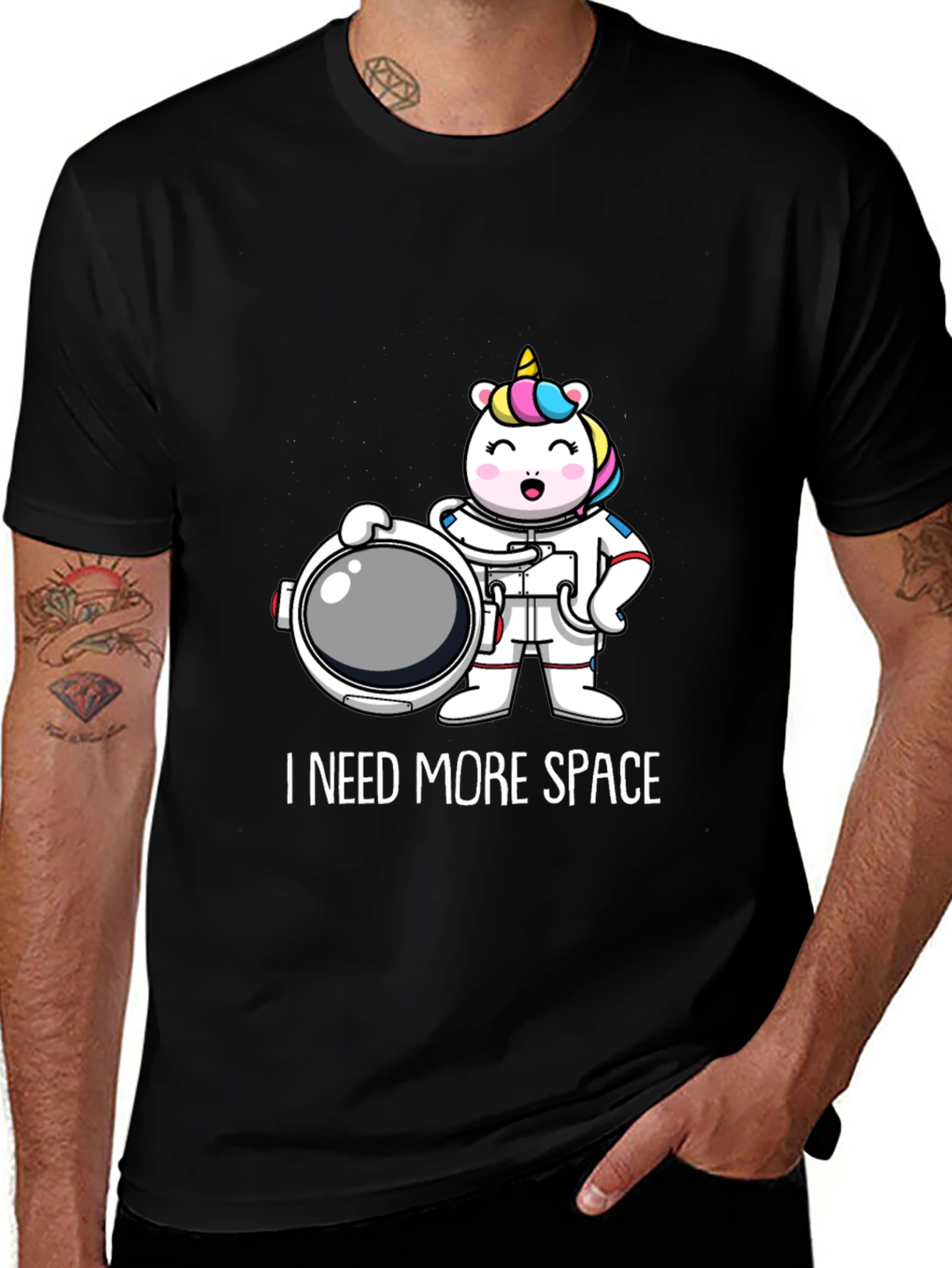 Variant 19 of Unicorn Astronaut T-Shirt - I Need More Space