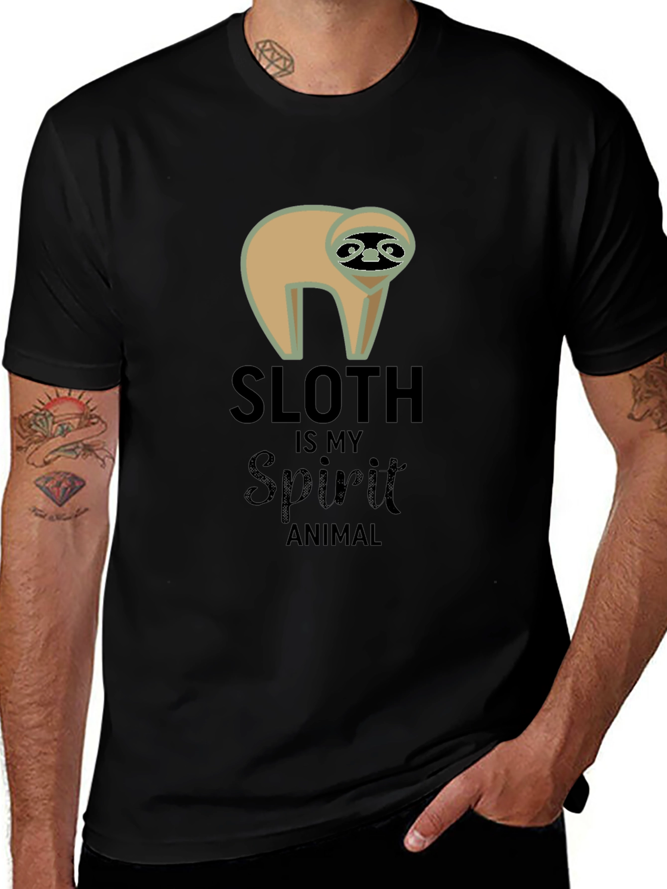 Variant 20 of Sloth is My Spirit Animal T-Shirt - Unisex Crew Neck