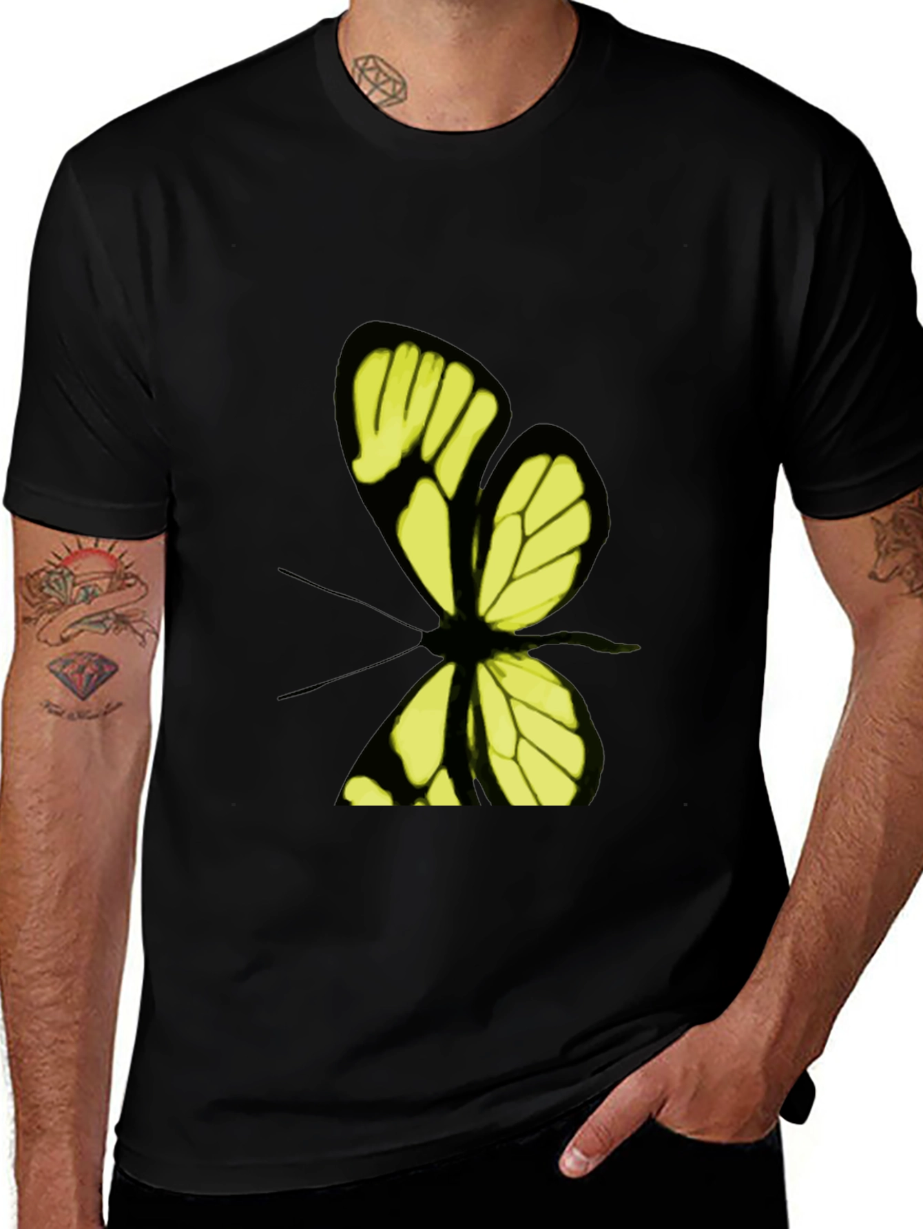 Variant 20 of Butterfly Graphic Print T-Shirt - Stylish Casual Wear