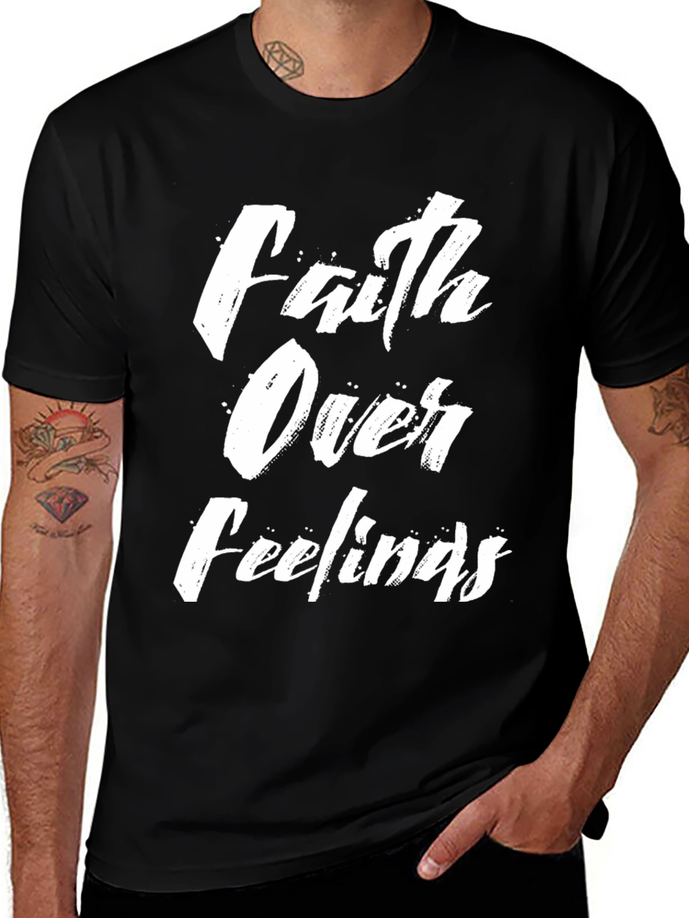 Variant 14 of Faith Over Feelings Graphic Tee