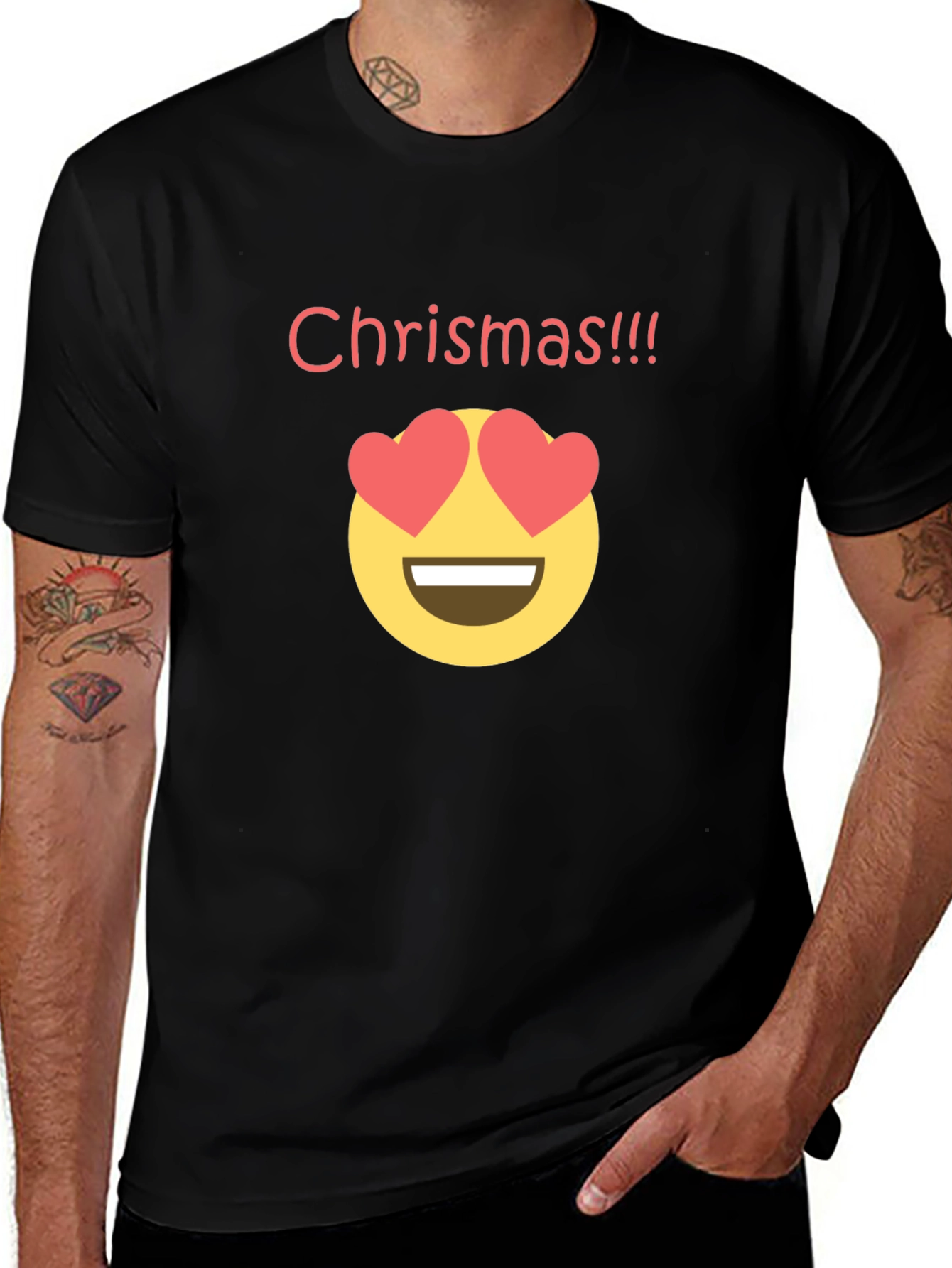 Variant 3 of Funny Christmas Emoji T-Shirt - Novelty Holiday Tee