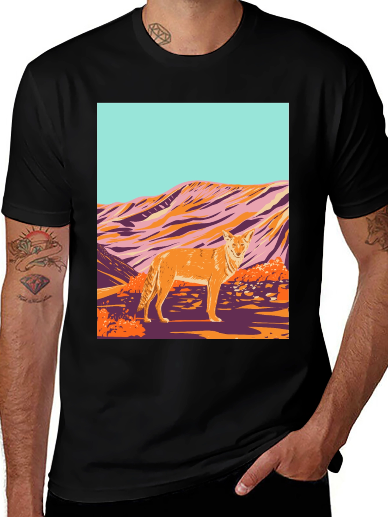 Variant 7 of Coyote Desert Graphic Tee