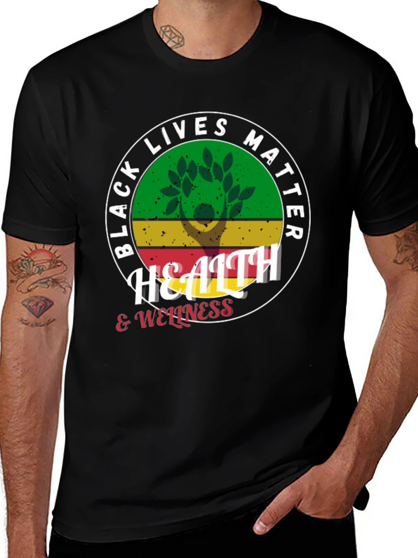 Variant 13 of Black Lives Matter Health & Wellness Graphic Tee