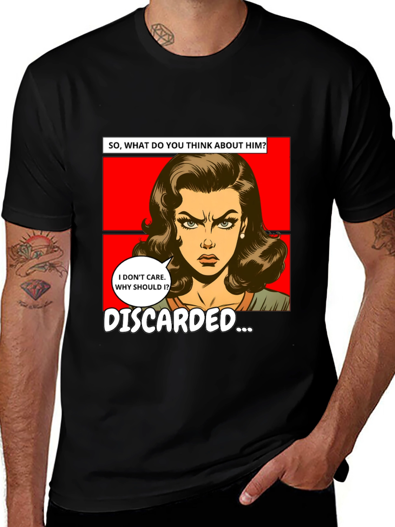 Variant 14 of Discarded Comic Book Tee - Funny Graphic T-Shirt
