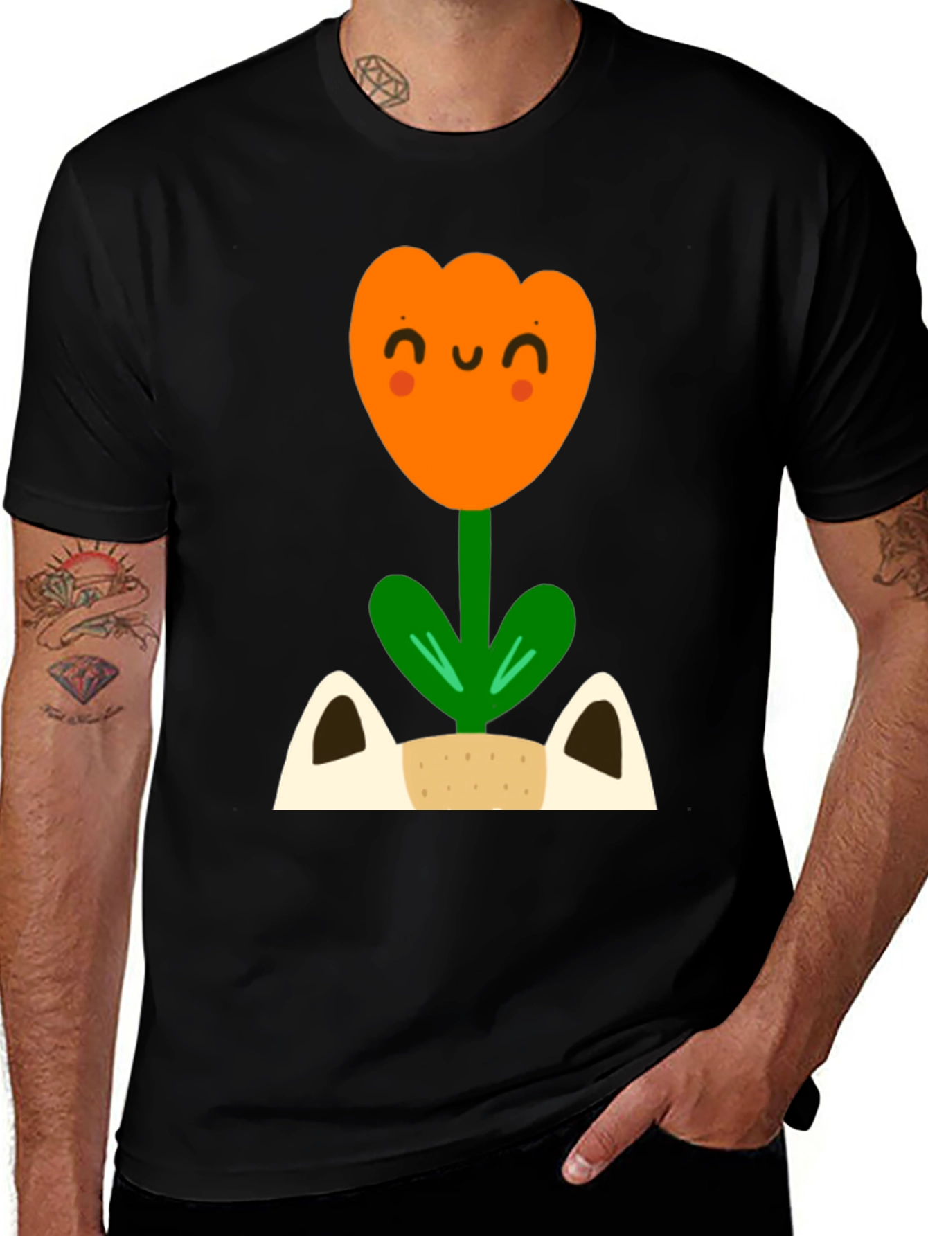 Variant 10 of Cute Cartoon Flower T-Shirt