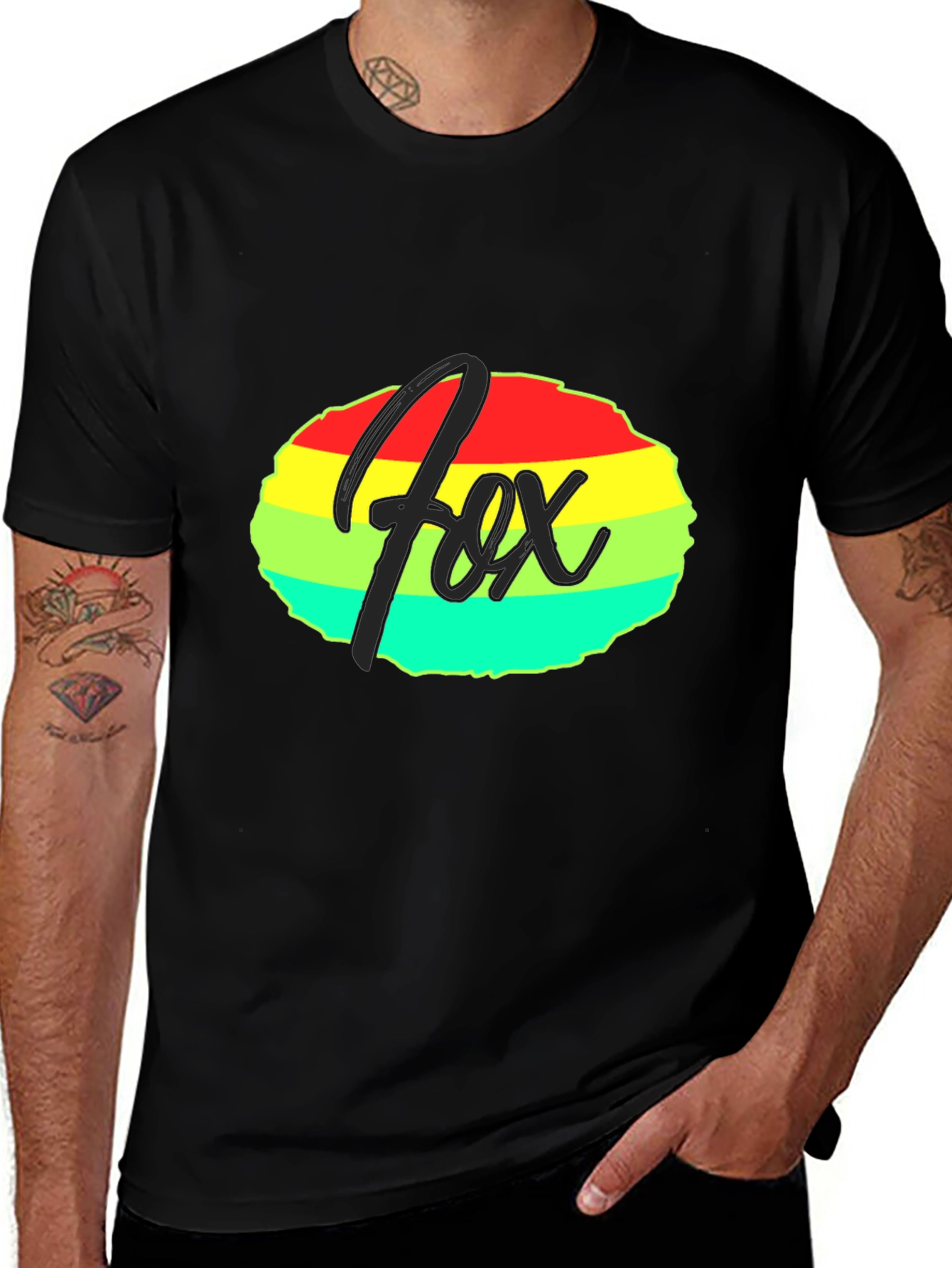 Variant 17 of Fox Rainbow T-Shirt