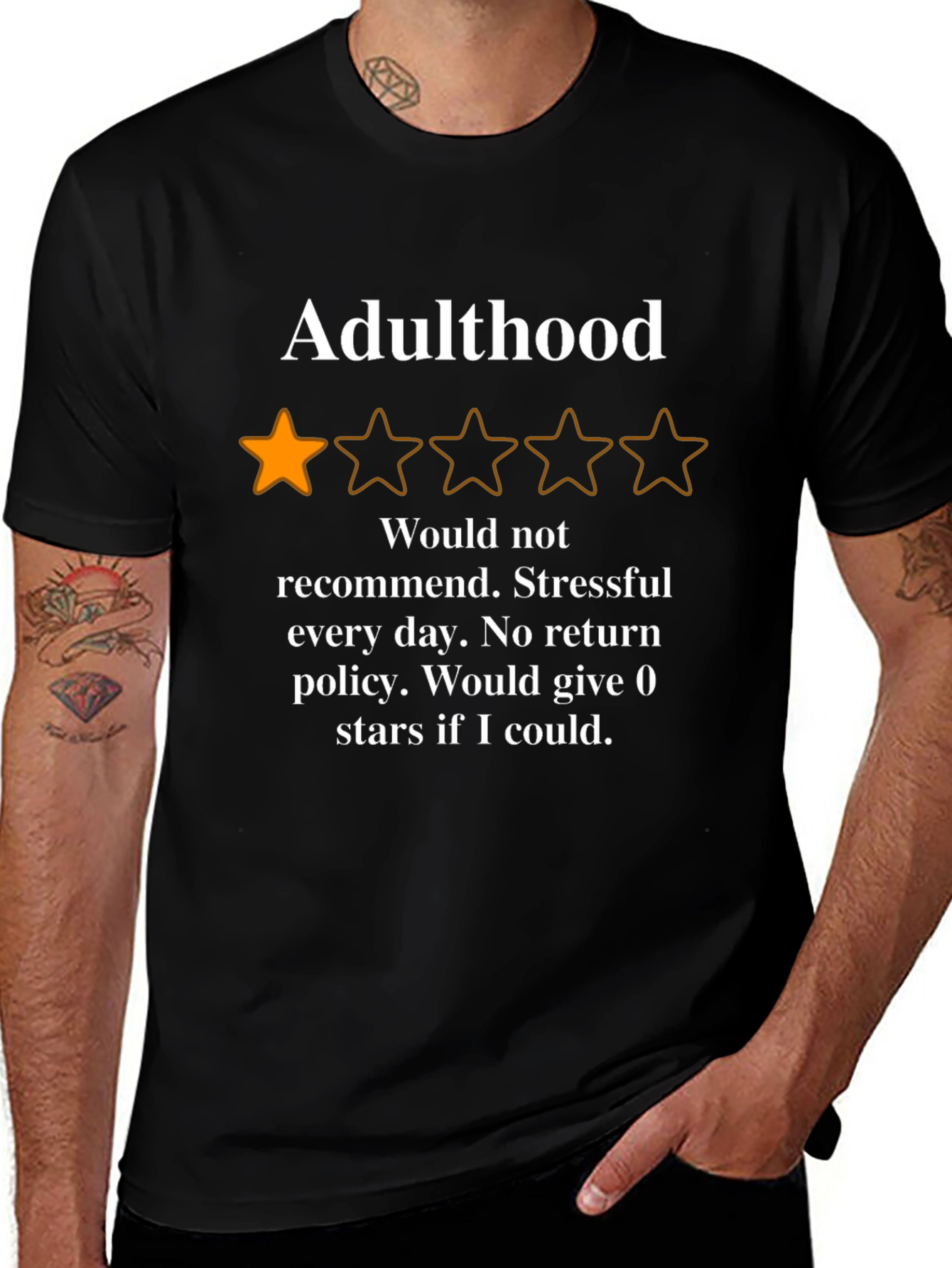 Adulthood One-Star Review T-Shirt