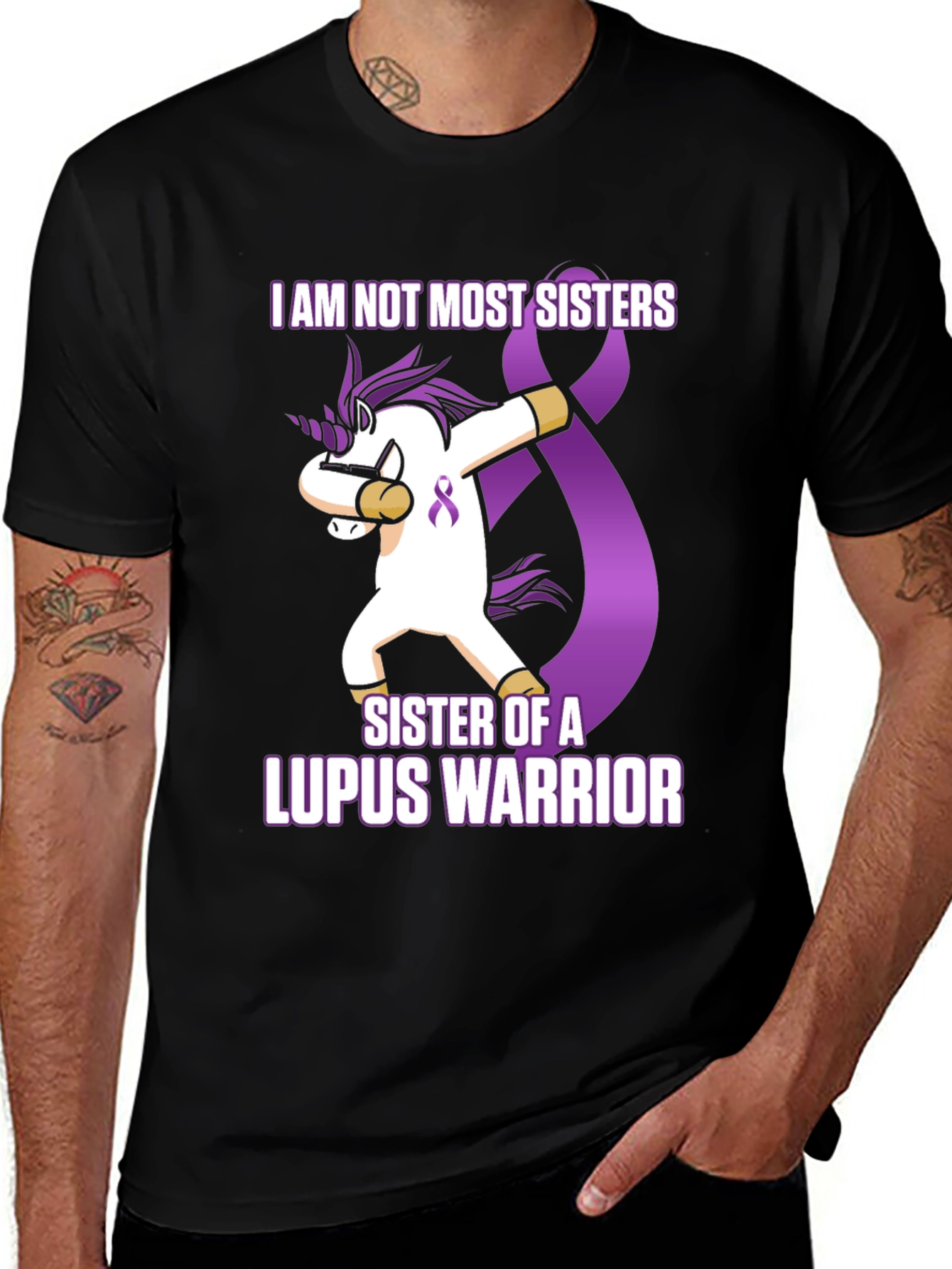 Variant 28 of Lupus Warrior Sister Unicorn T-Shirt