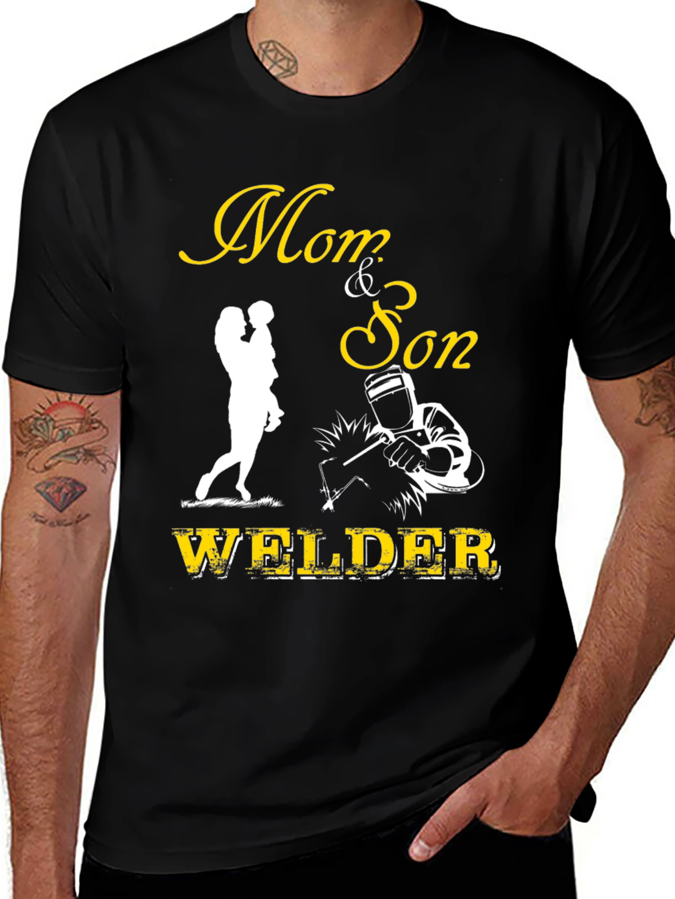 Variant 14 of Mom & Son Welder Graphic T-Shirt