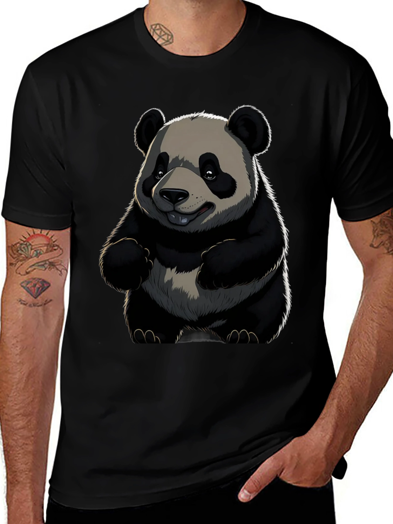 Variant 14 of Panda Graphic Tee - Cute Cartoon Bear T-Shirt