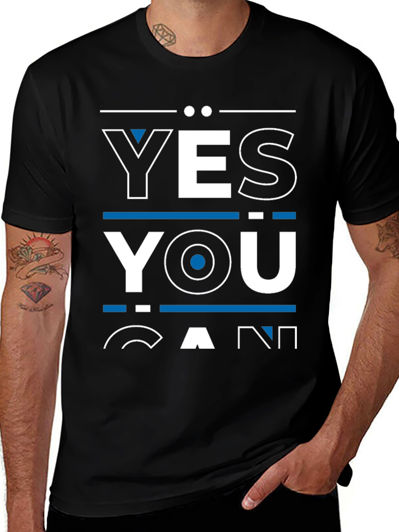 Yes You Can Graphic Tee - Motivational Shirt
