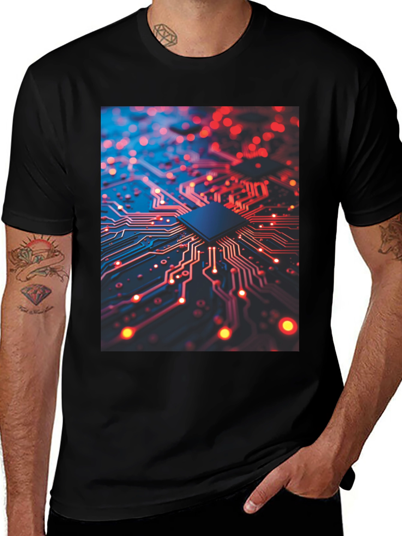 Variant 18 of Circuit Board Graphic Tee - Tech Inspired Fashion