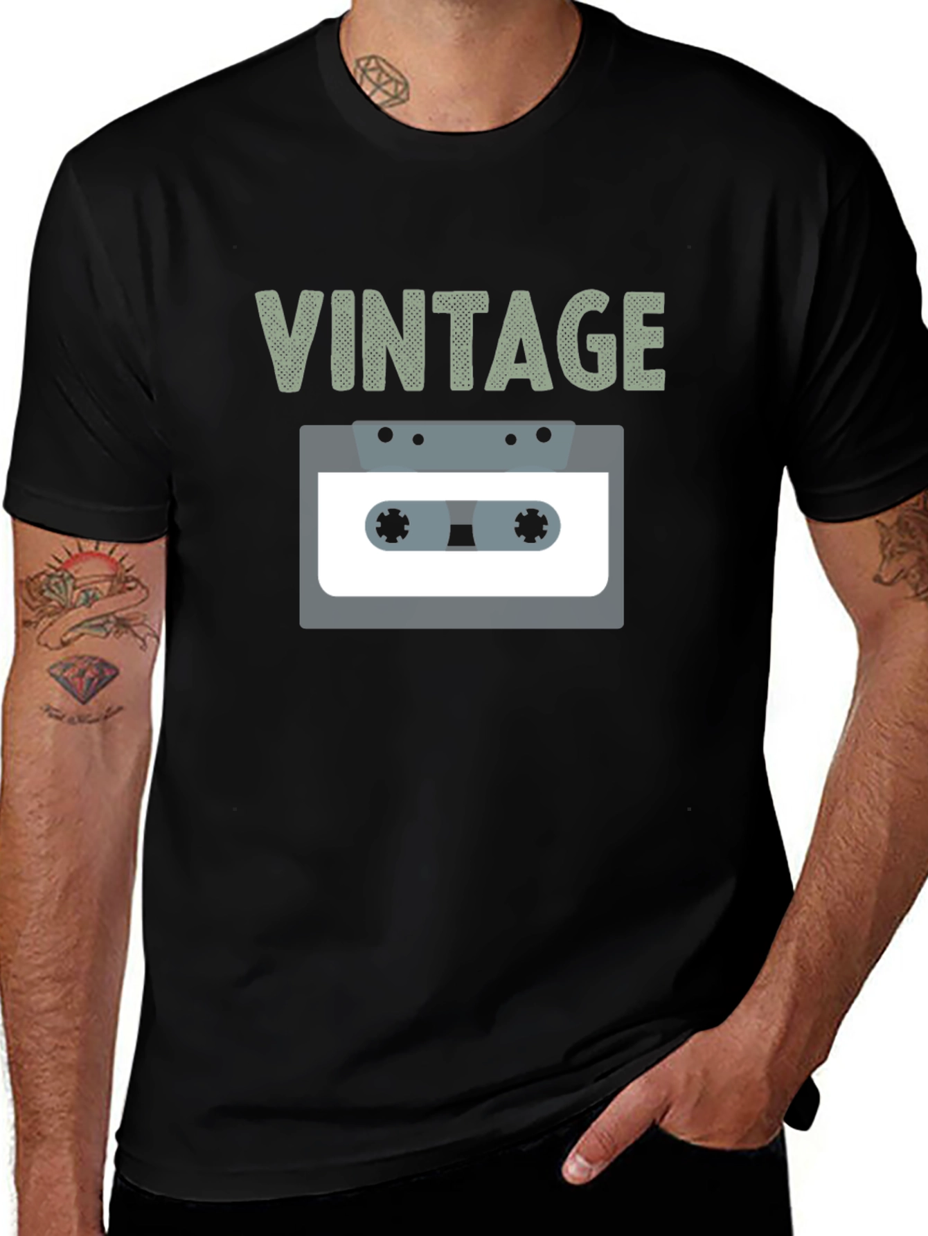 Variant 29 of Vintage Cassette Tape T-Shirt
