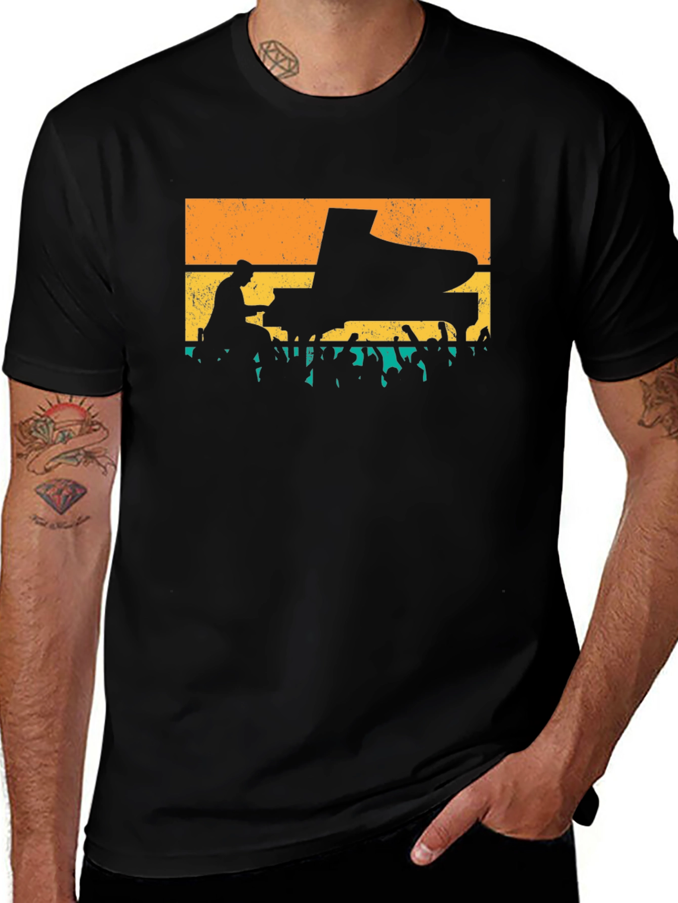 Variant 19 of Piano Concert Silhouette T-Shirt