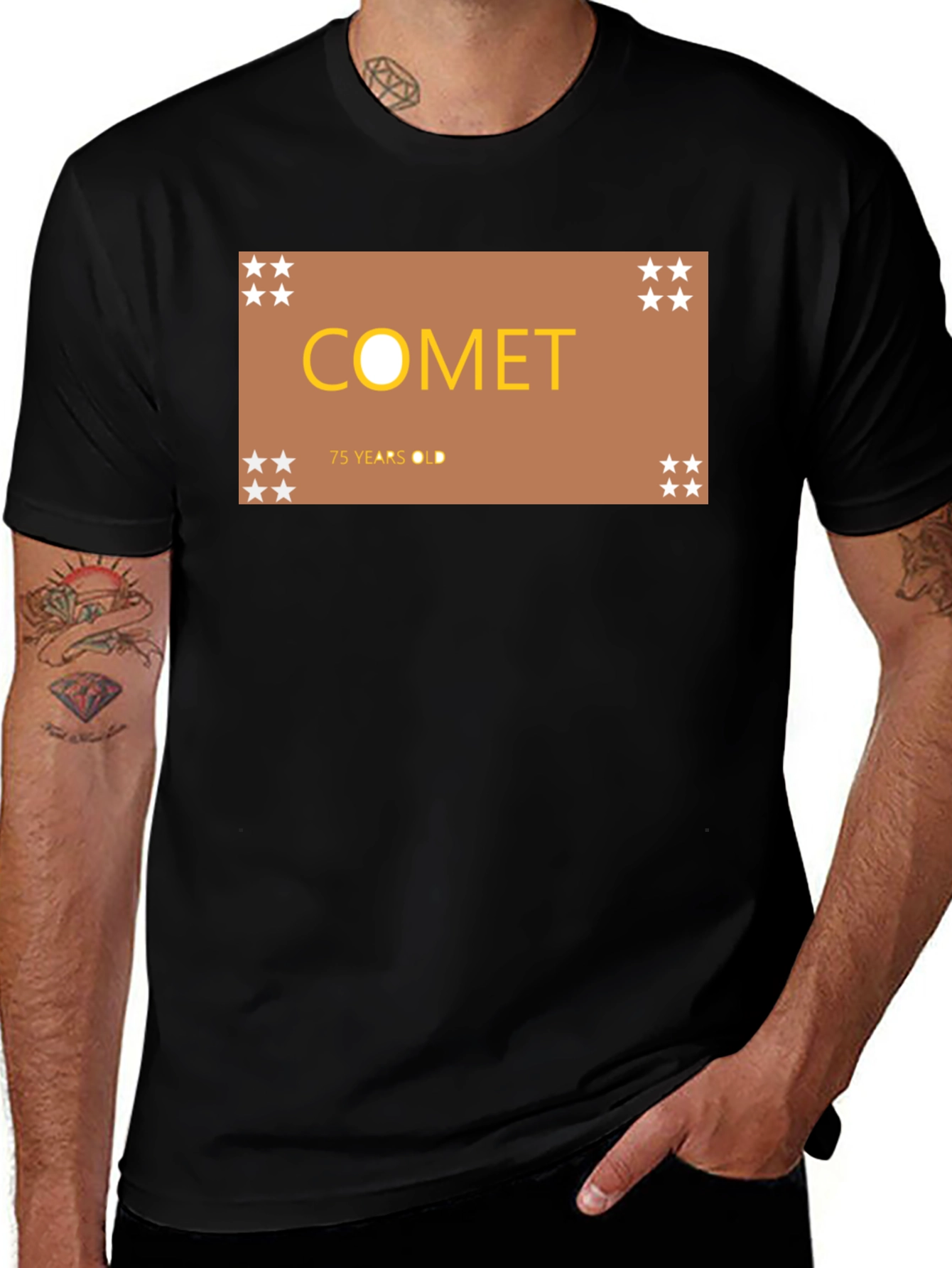 Variant 12 of Comet 75 Years Old Graphic Tee