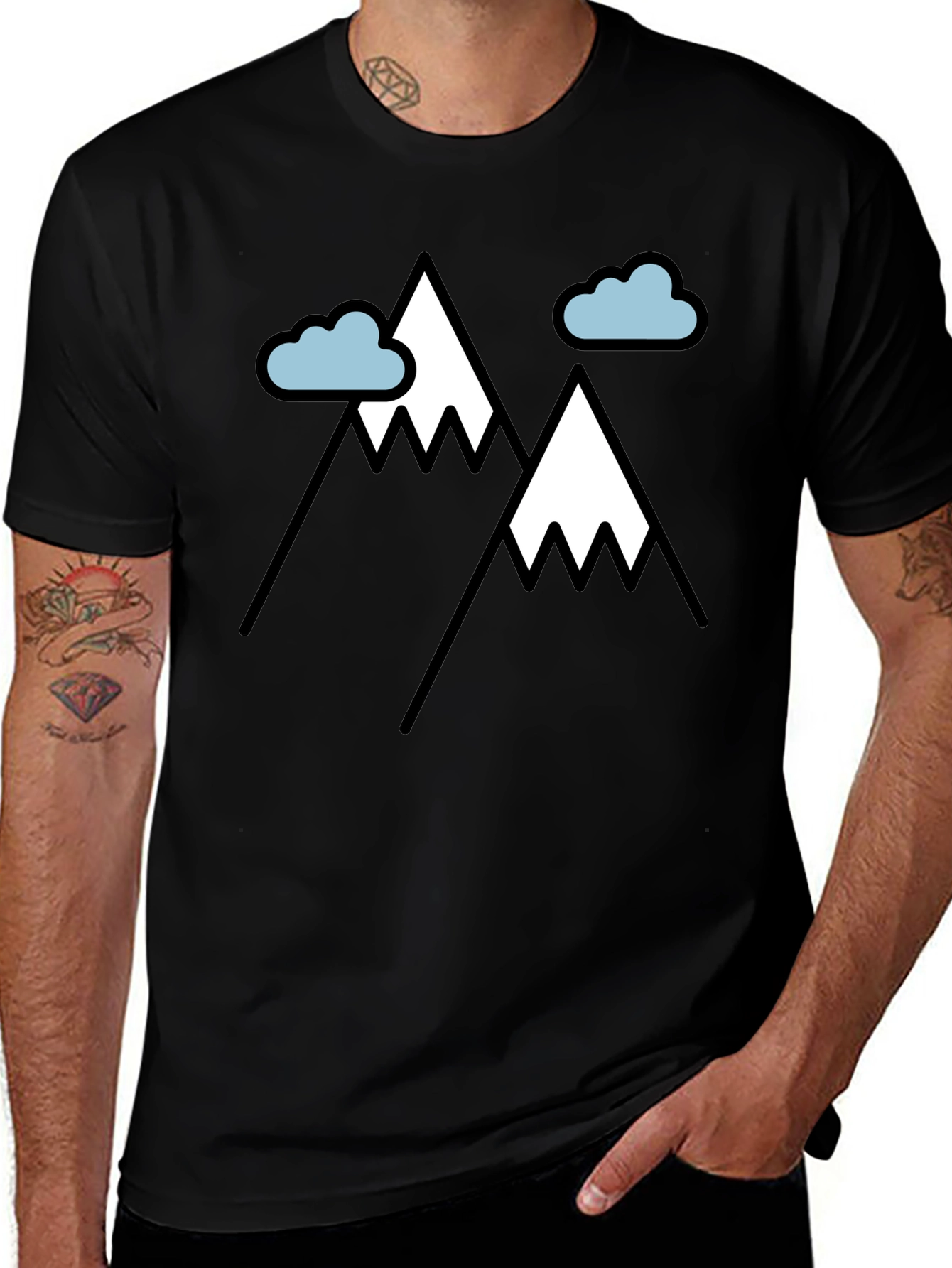 Variant 22 of Mountain Peak Graphic T-Shirt