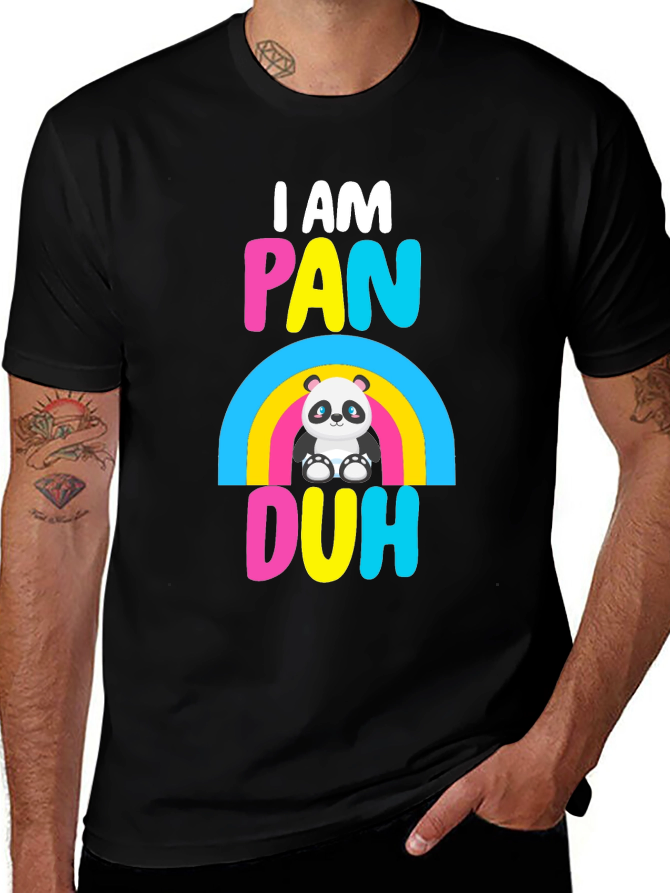 I Am Pan Duh Panda T-Shirt - Pride Apparel
