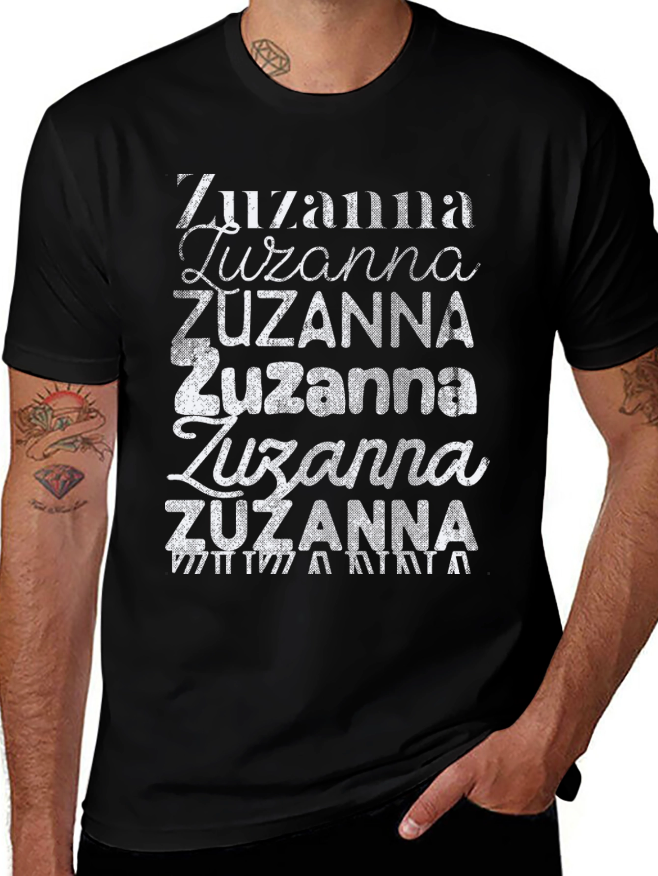 Variant 28 of Zuzanna Name T-Shirt - Custom Graphic Tee