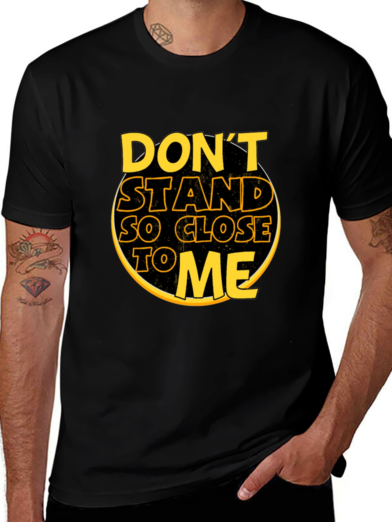 Variant 2 of Don't Stand So Close To Me Black T-Shirt