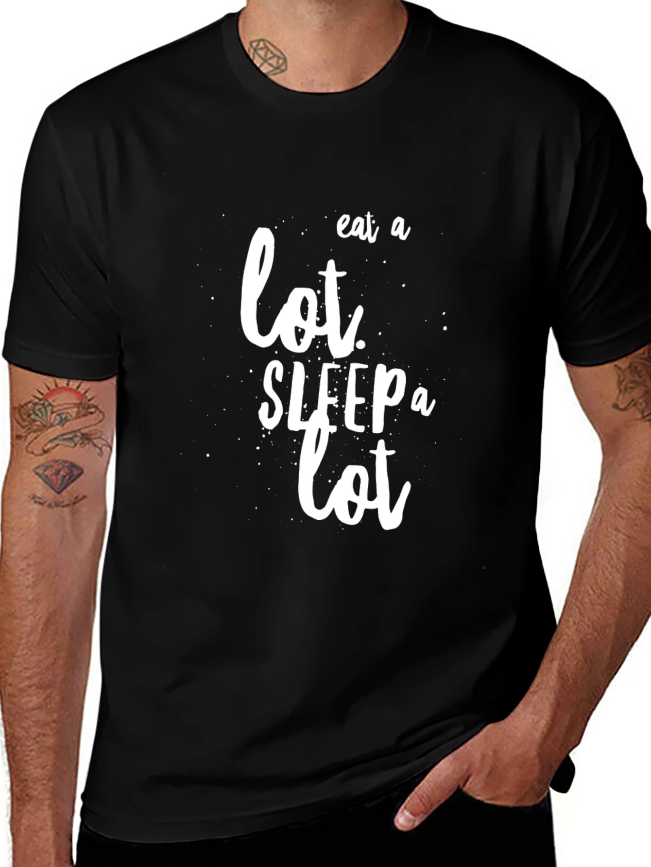 Variant 12 of Eat Sleep A Lot Graphic Tee