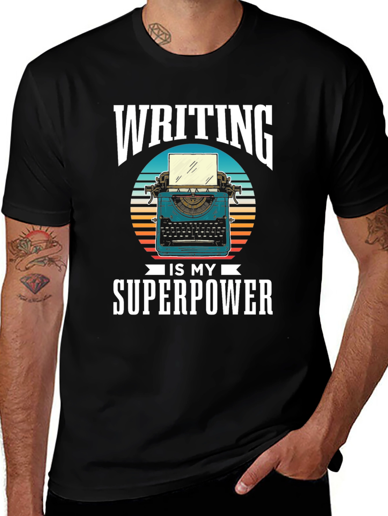 Variant 14 of Writing is My Superpower T-Shirt
