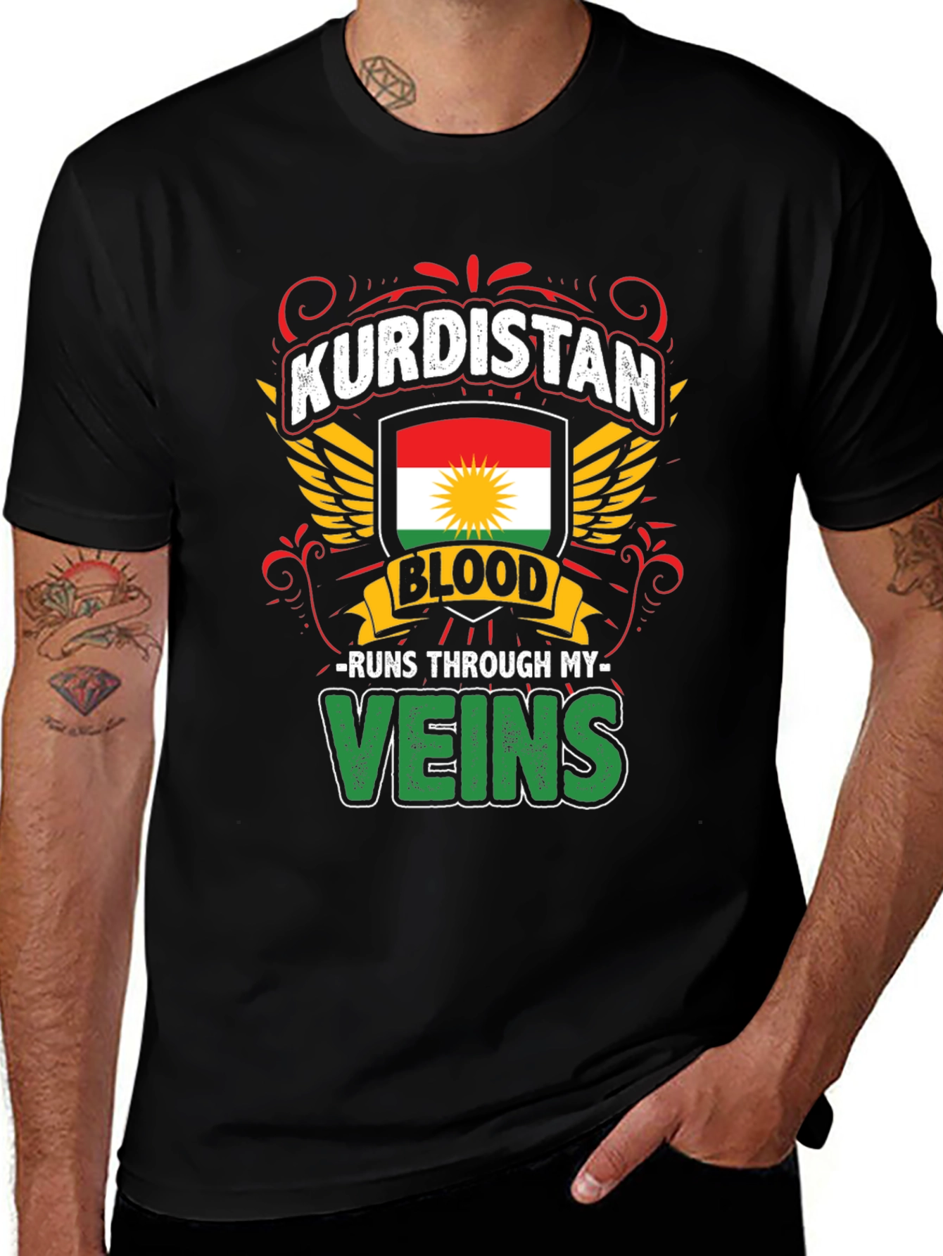 Kurdistan Blood Runs Through My Veins T-Shirt