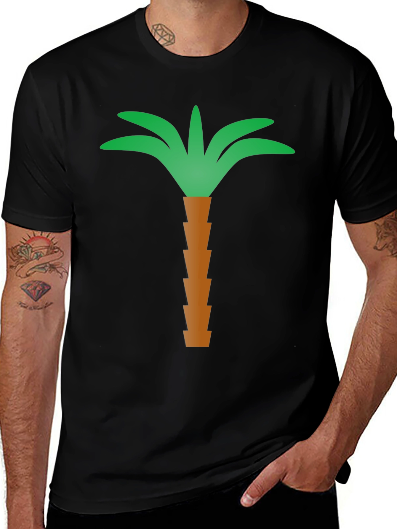 Palm Tree Graphic T-Shirt - Tropical Vibes Tee