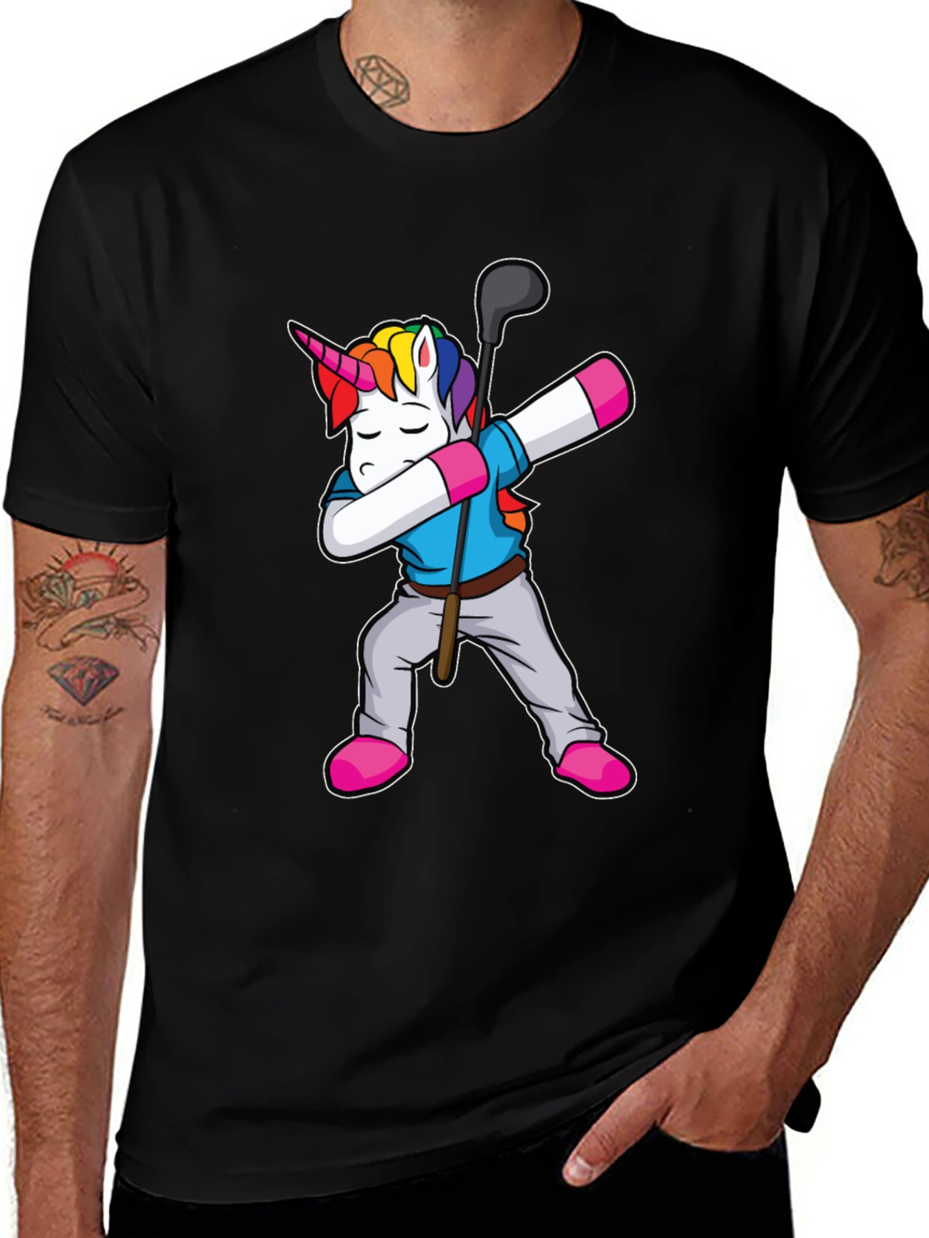 Variant 12 of Unicorn Golf Dab T-Shirt