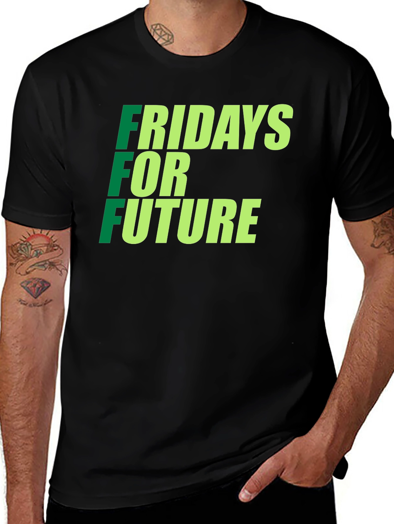 Fridays for Future Black Graphic Tee