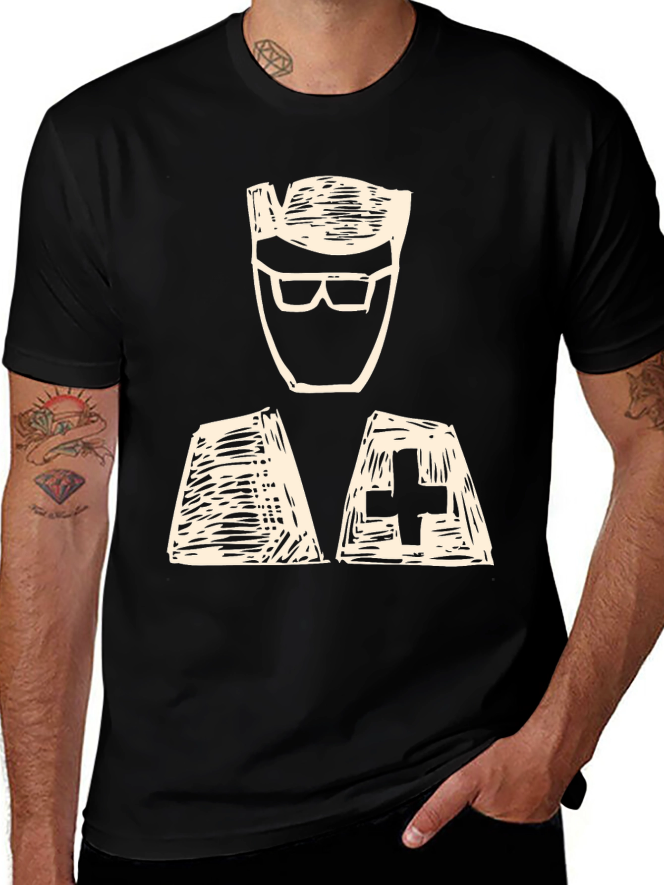 Variant 30 of Funny Graphic Tee - Doctor or Nurse Design