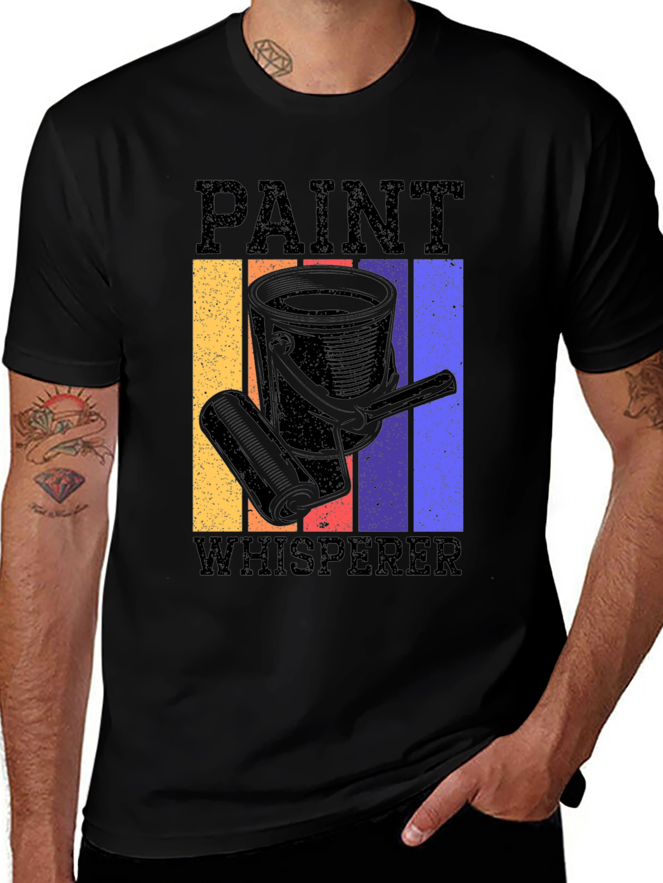 Variant 28 of Paint Whisperer Graphic Tee - Retro Style