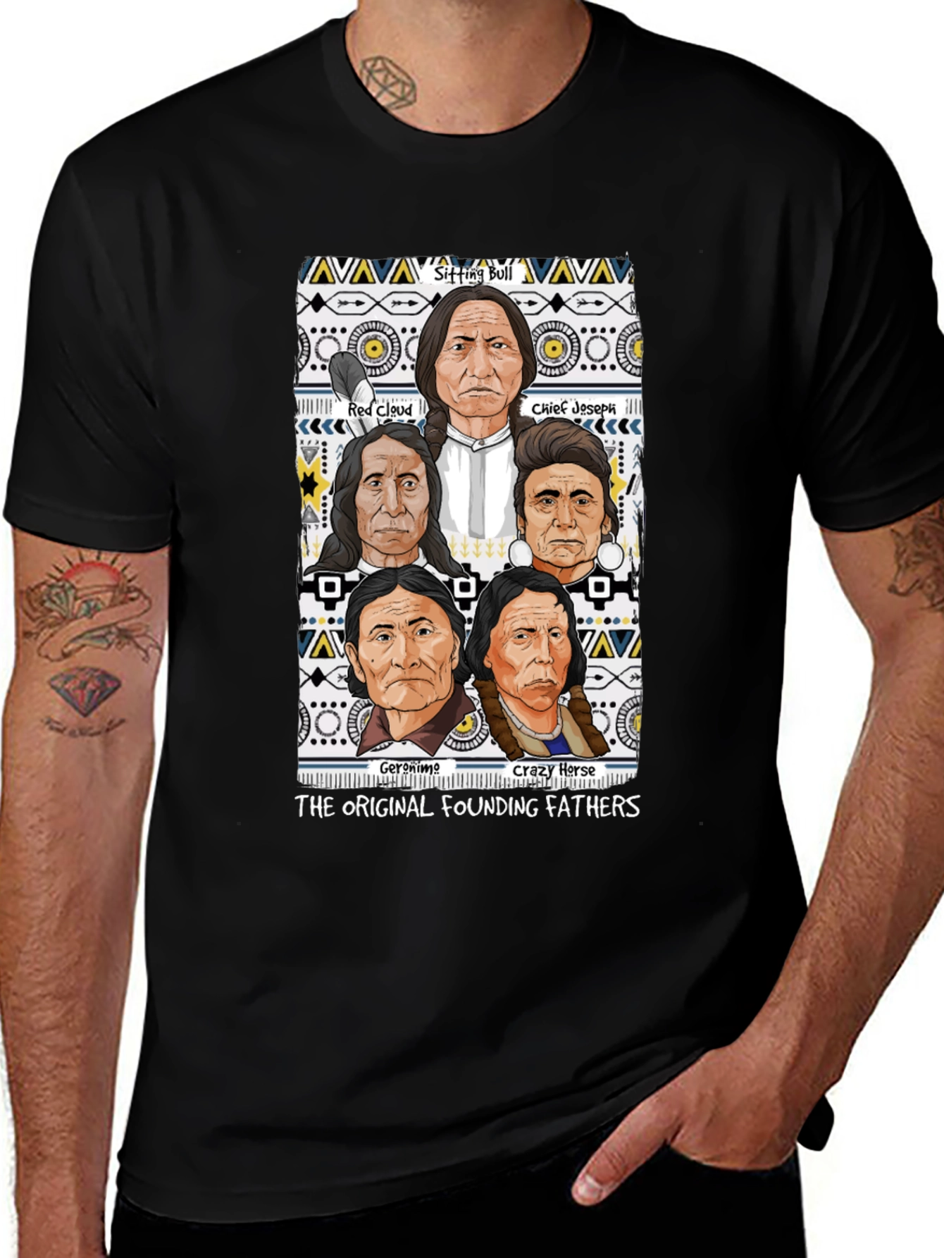 Variant 2 of Native American Founding Fathers T-Shirt