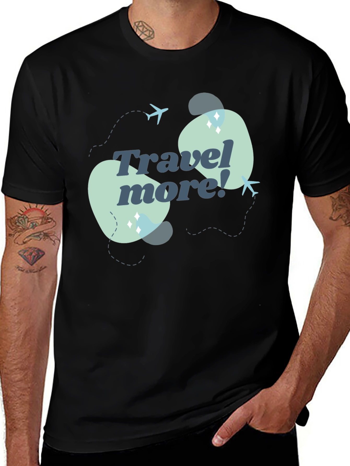 Variant 28 of Travel More Graphic Tee - Adventure Ready!