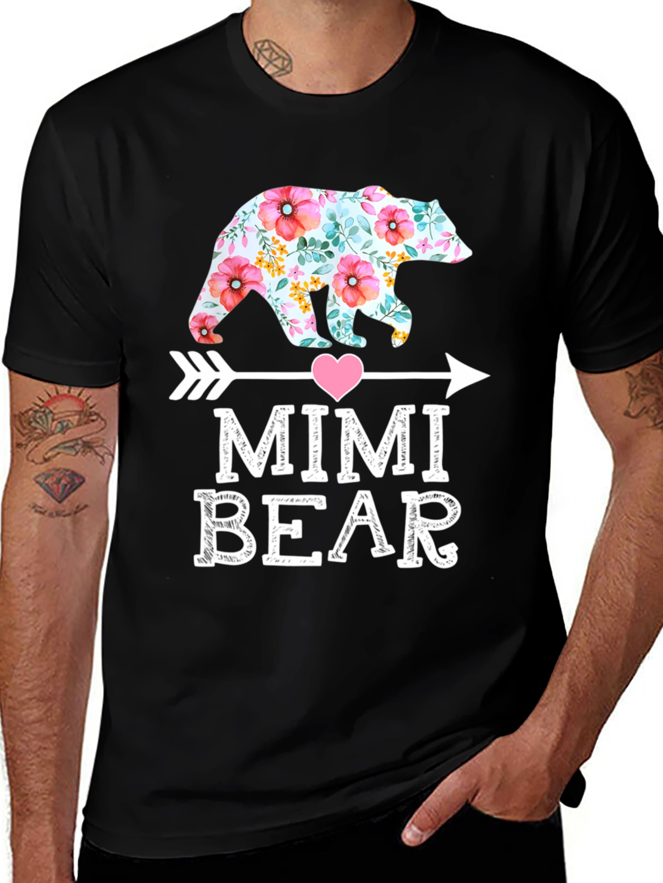 Mimi Bear Floral Design Tee