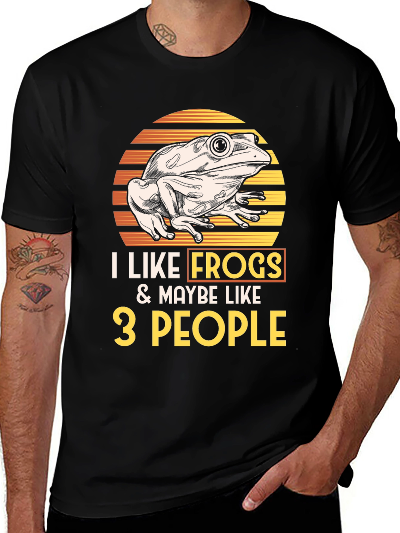 Variant 28 of I Like Frogs and Maybe Like 3 People T-Shirt