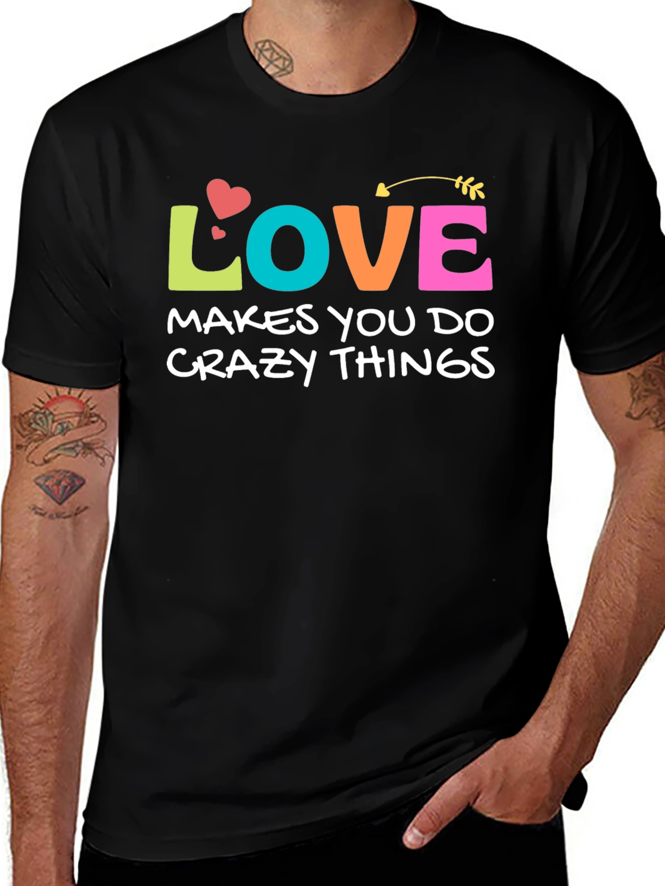 Variant 12 of Love Makes You Do Crazy Things Graphic Tee