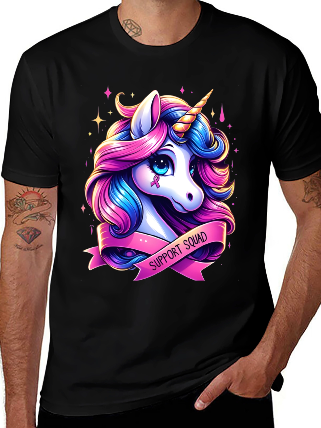 Unicorn Support Squad T-Shirt - Awareness Tee