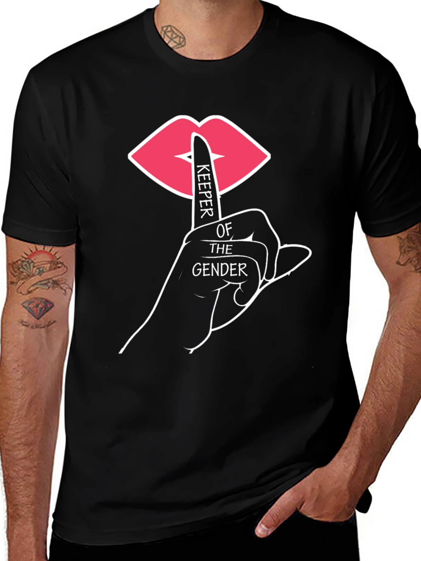 Black Keeper of the Gender T-Shirt - Black main image