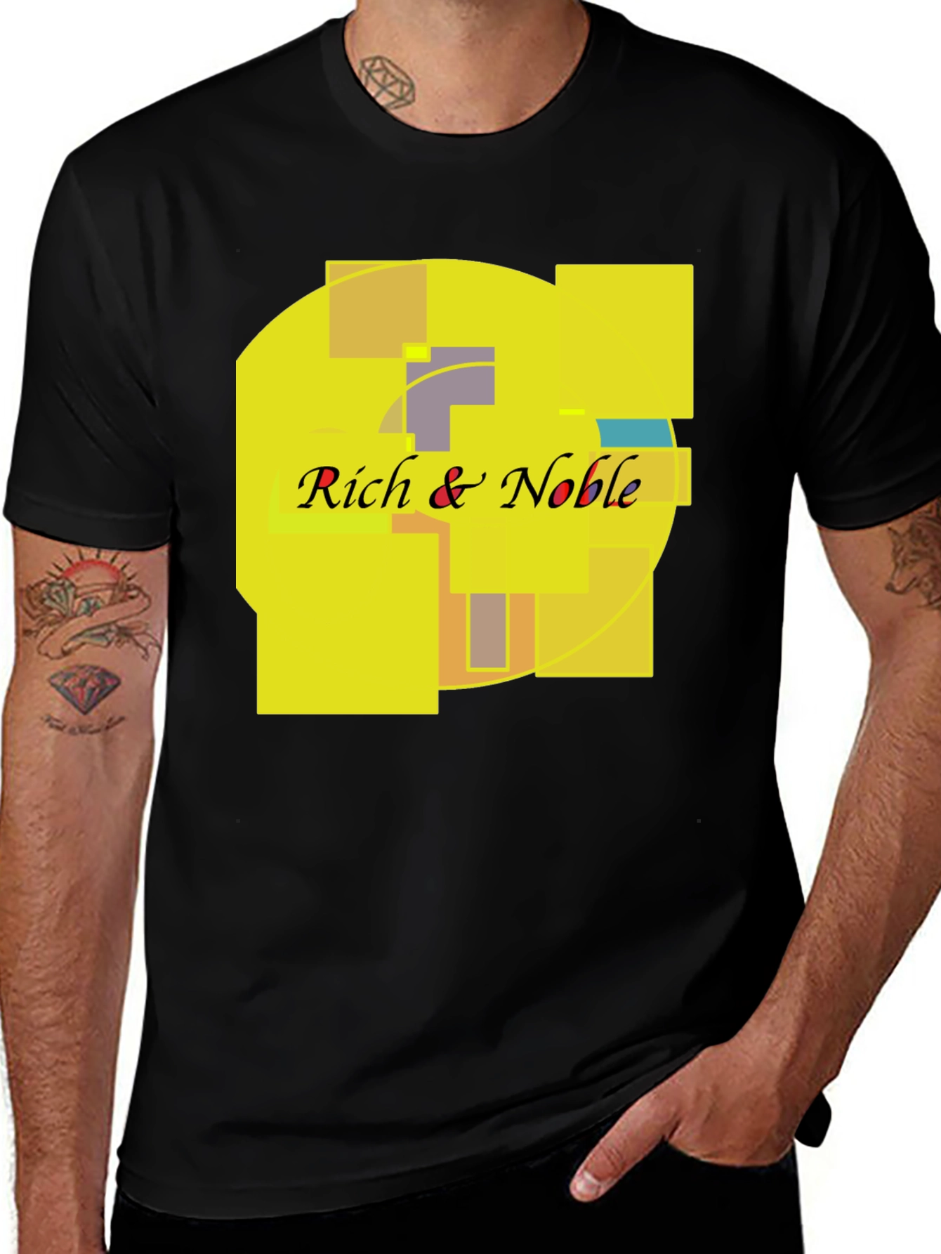 Variant 17 of Rich & Noble Black Graphic Tee