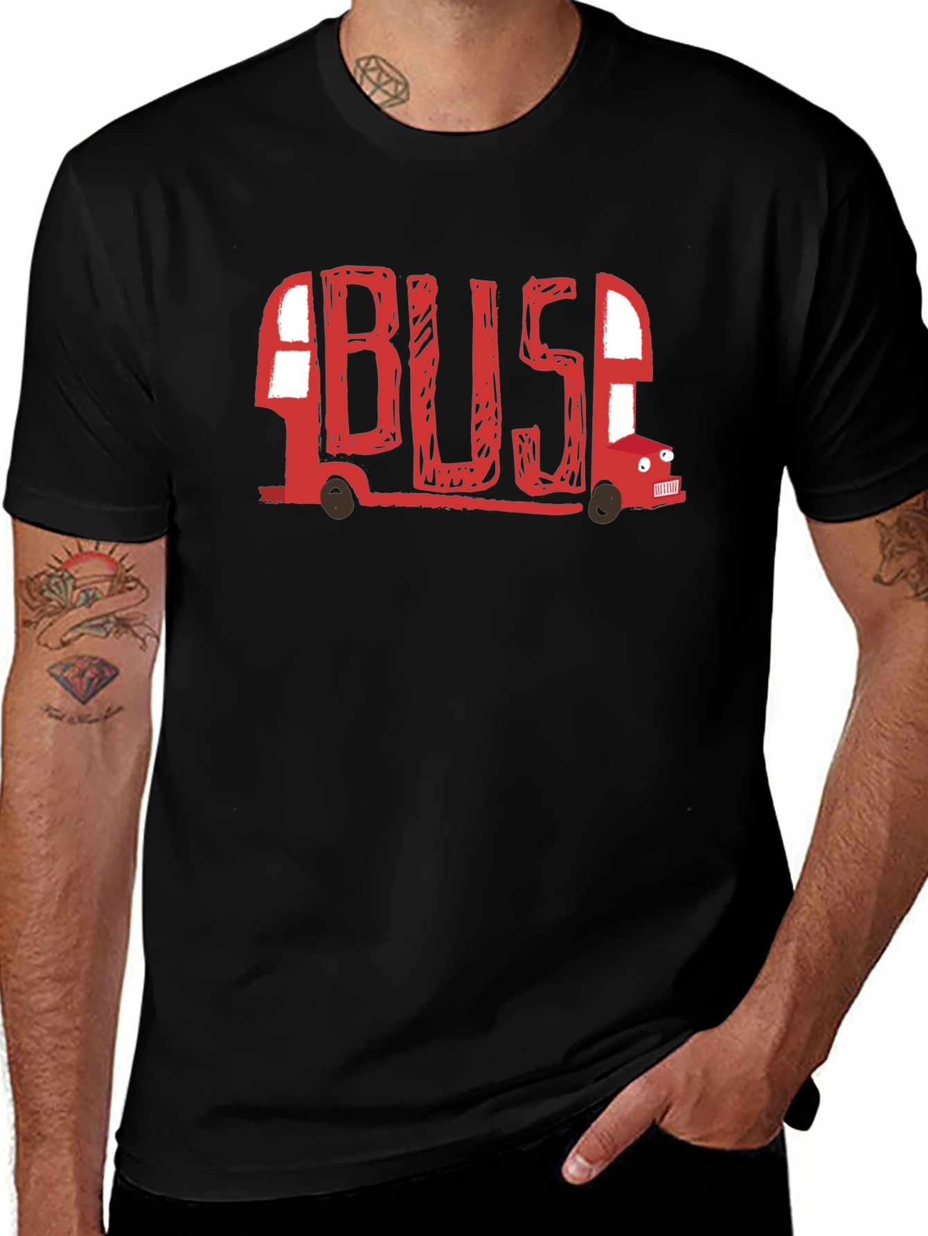 Funny Bus T-Shirt Novelty Design