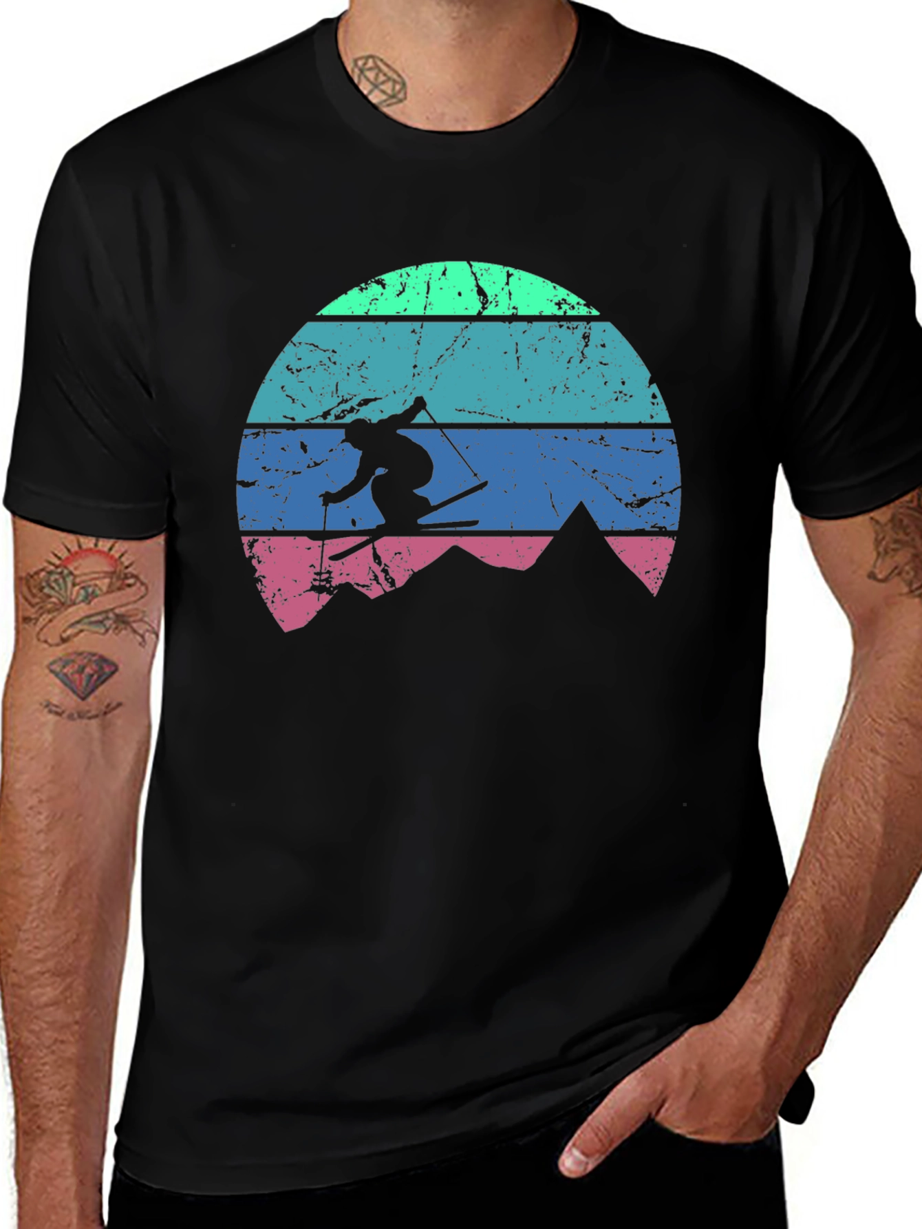 Variant 15 of Retro Ski Mountain Graphic Tee