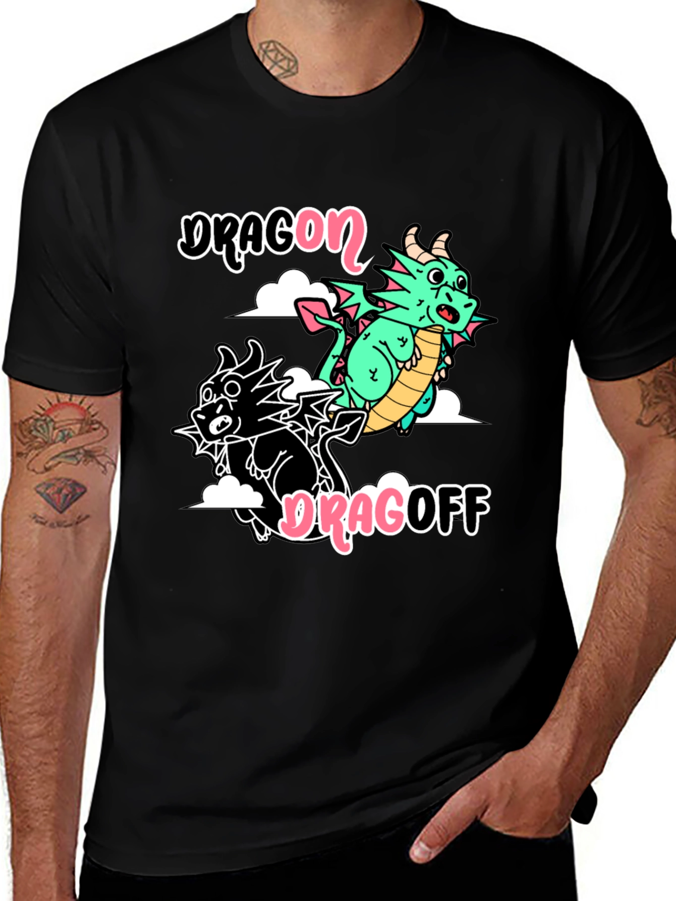 Variant 27 of Dragon Dragoff Graphic T-Shirt - Quirky Cotton Tee