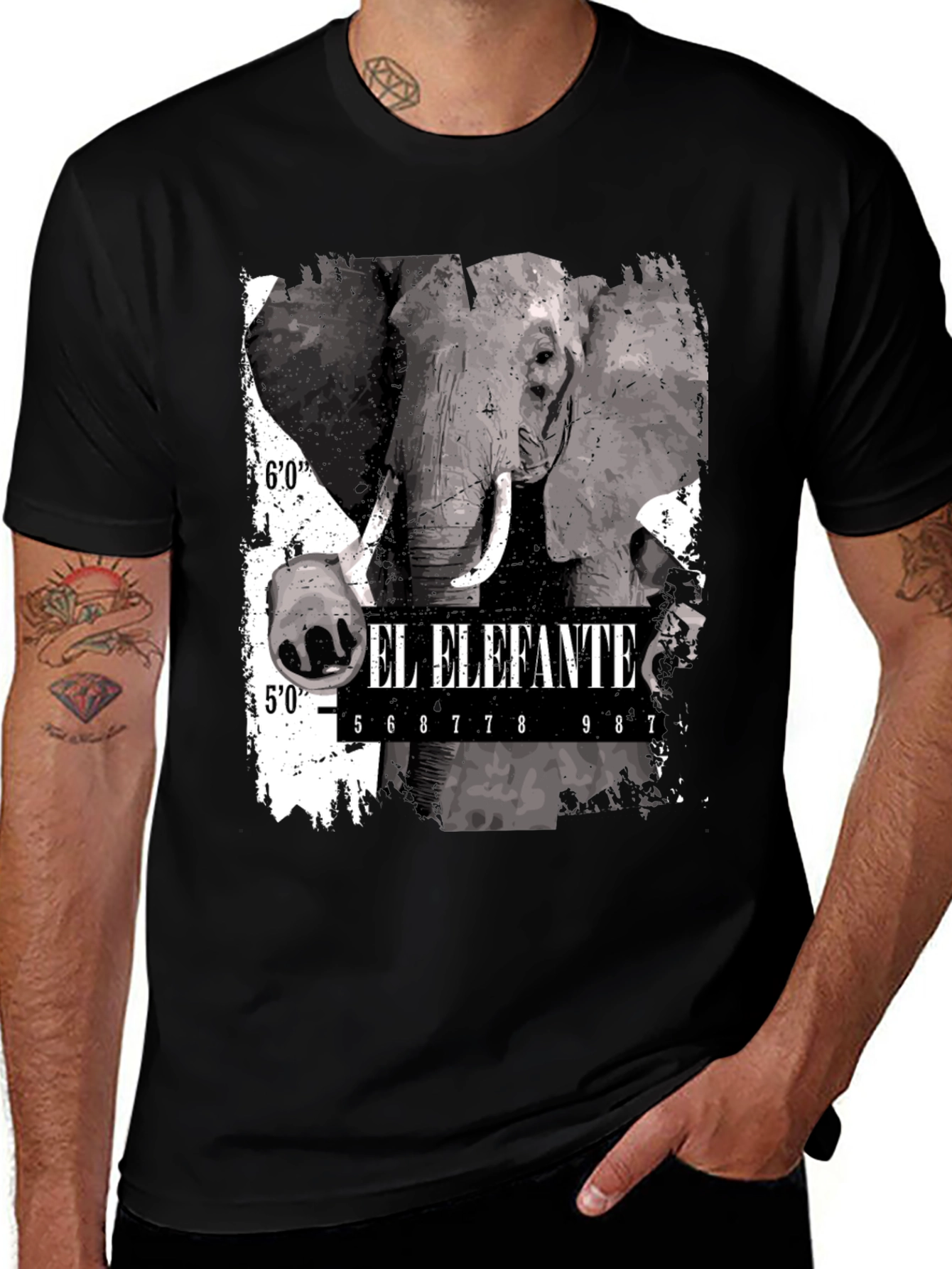 Variant 28 of El Elefante Graphic Print T-Shirt