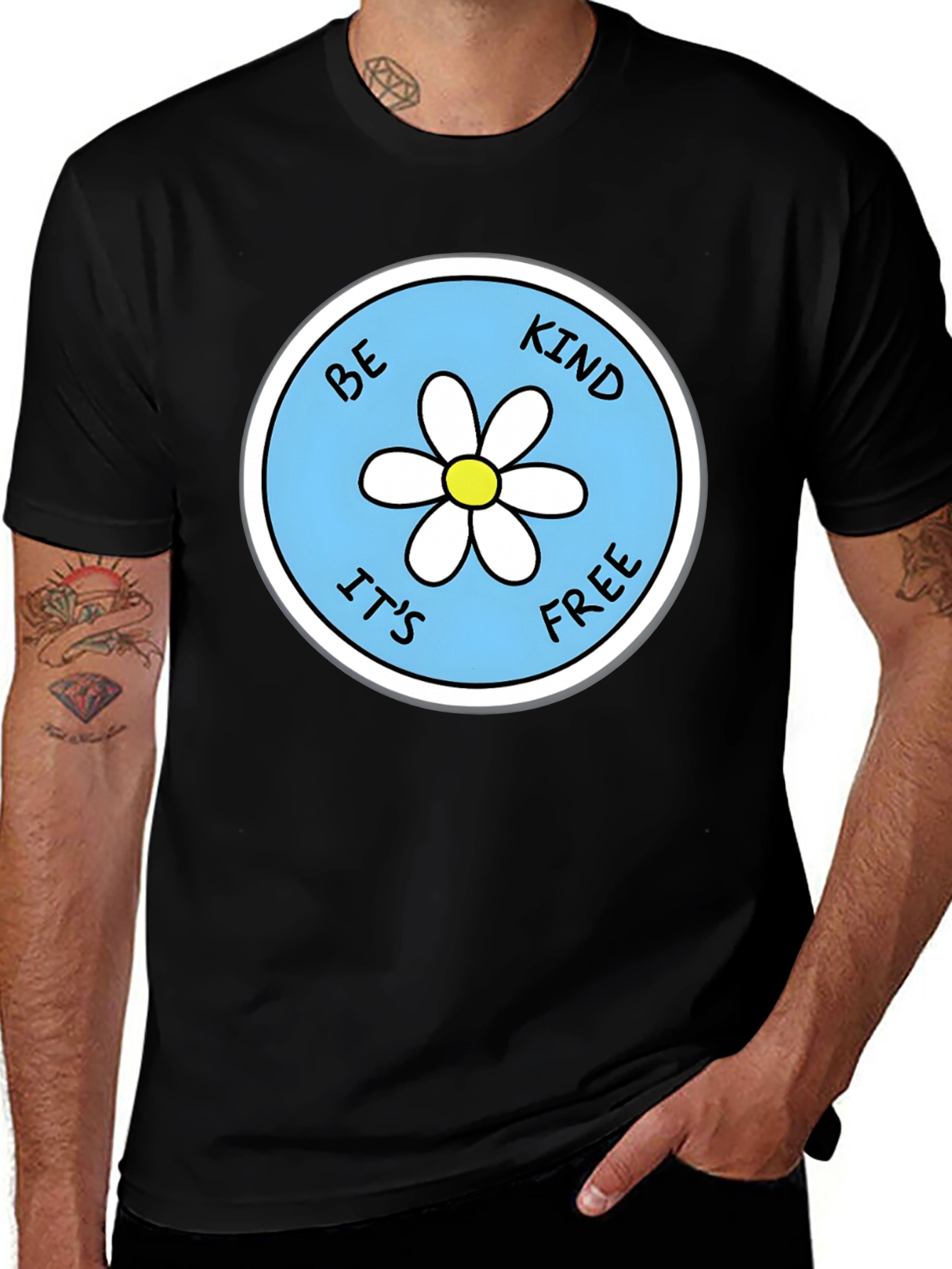 Variant 7 of Be Kind It's Free Daisy Graphic Tee