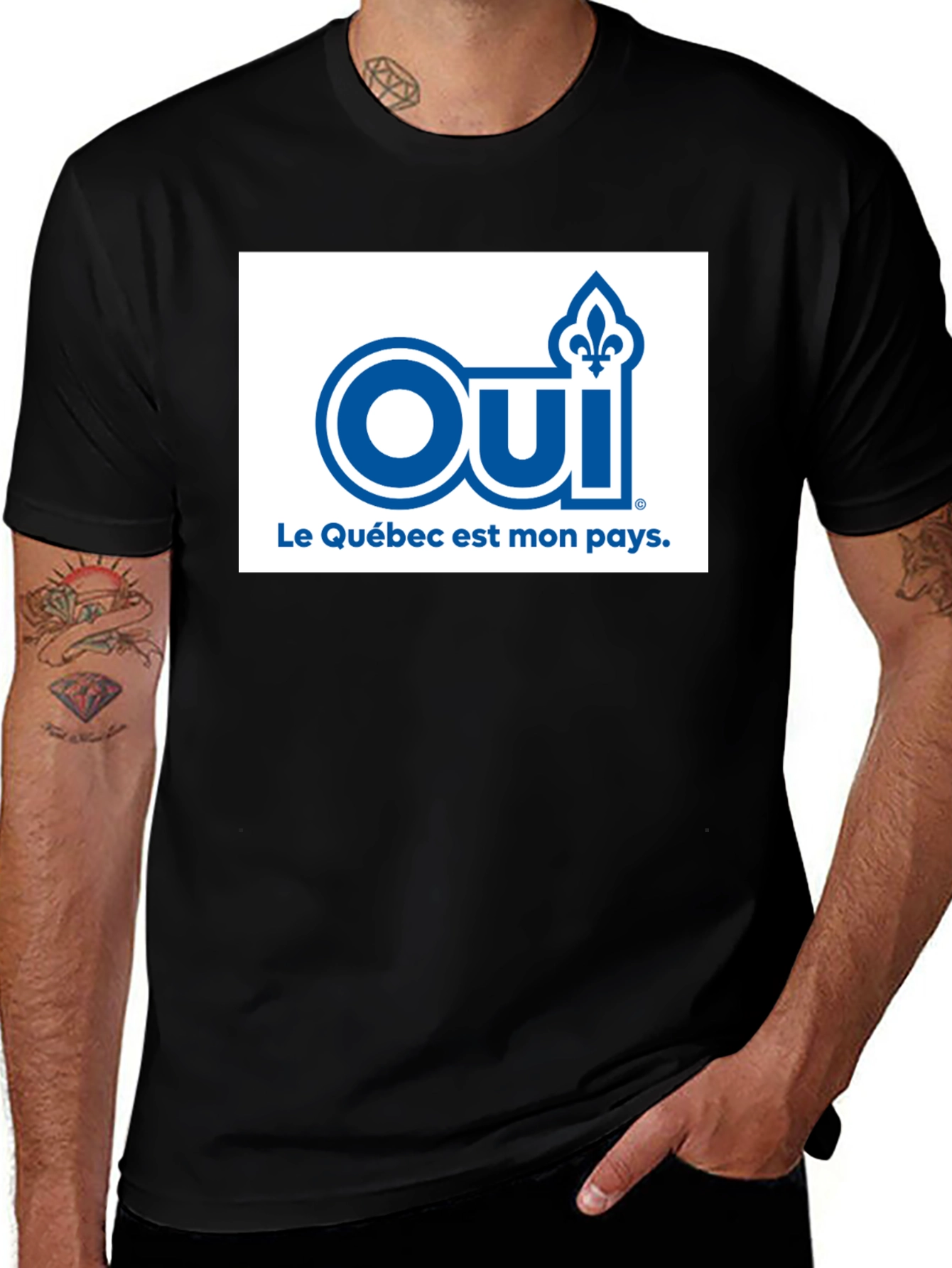 Oui Quebec T-Shirt - Patriotic French Canadian Pride