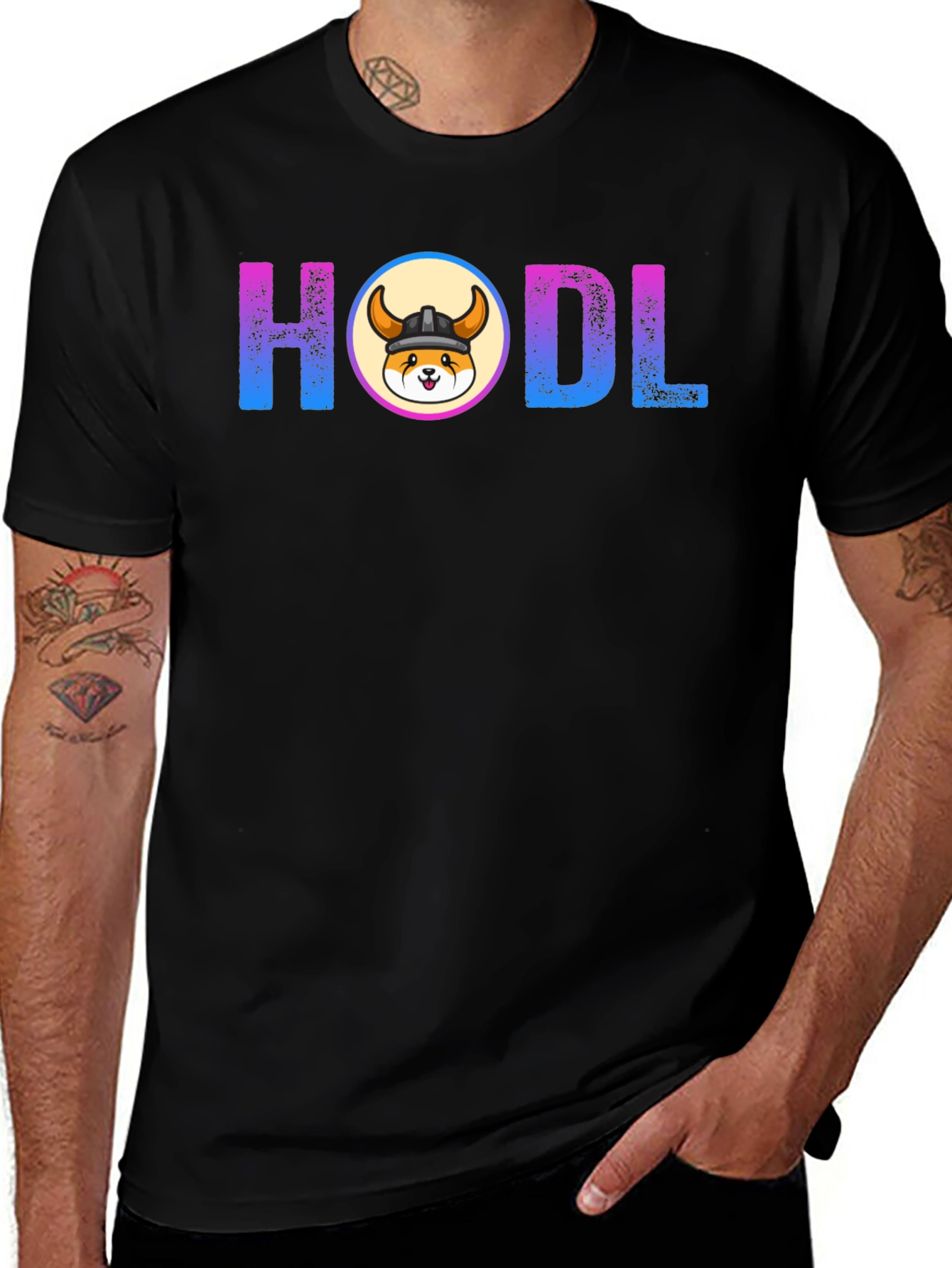 Variant 9 of HODL Viking Dog Crypto T-Shirt
