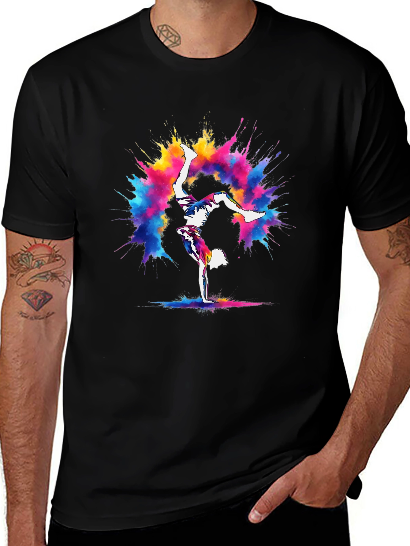 Variant 26 of Colorful Breakdance T-Shirt